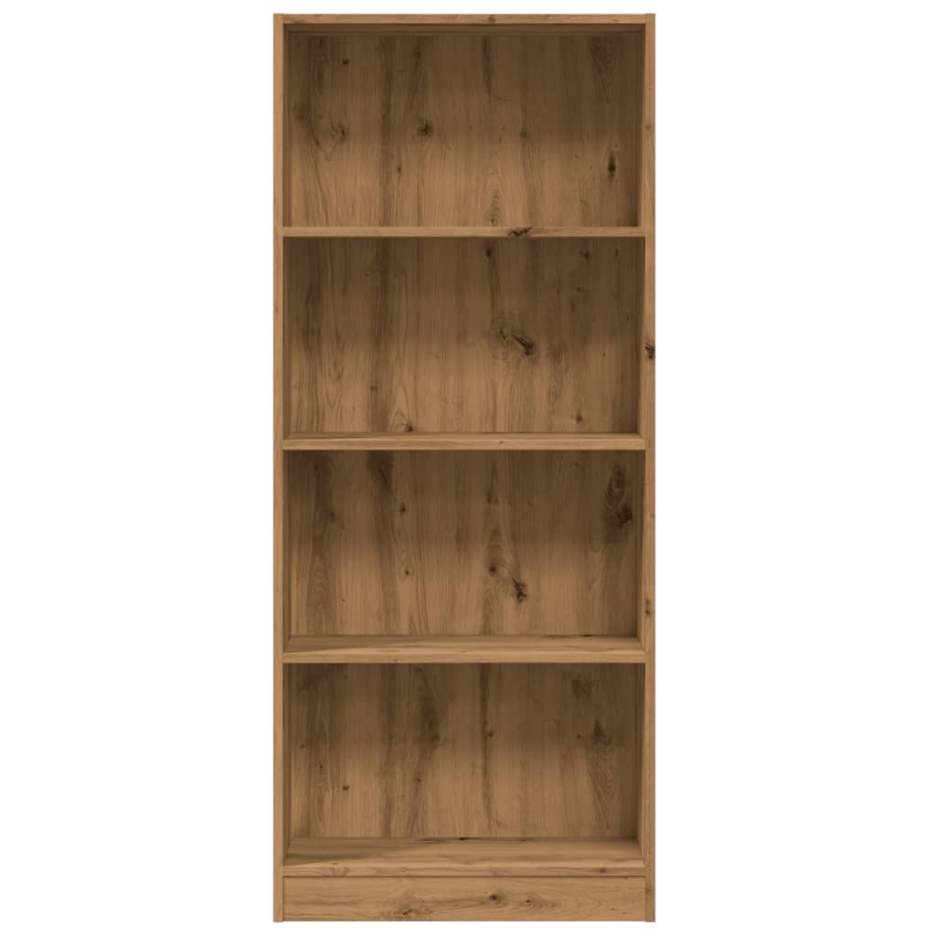 vidaXL Βιβλιοθήκη Αρτισιανή Δρυς 60x24x143 εκ. από Επεξεργασμένο Ξύλο