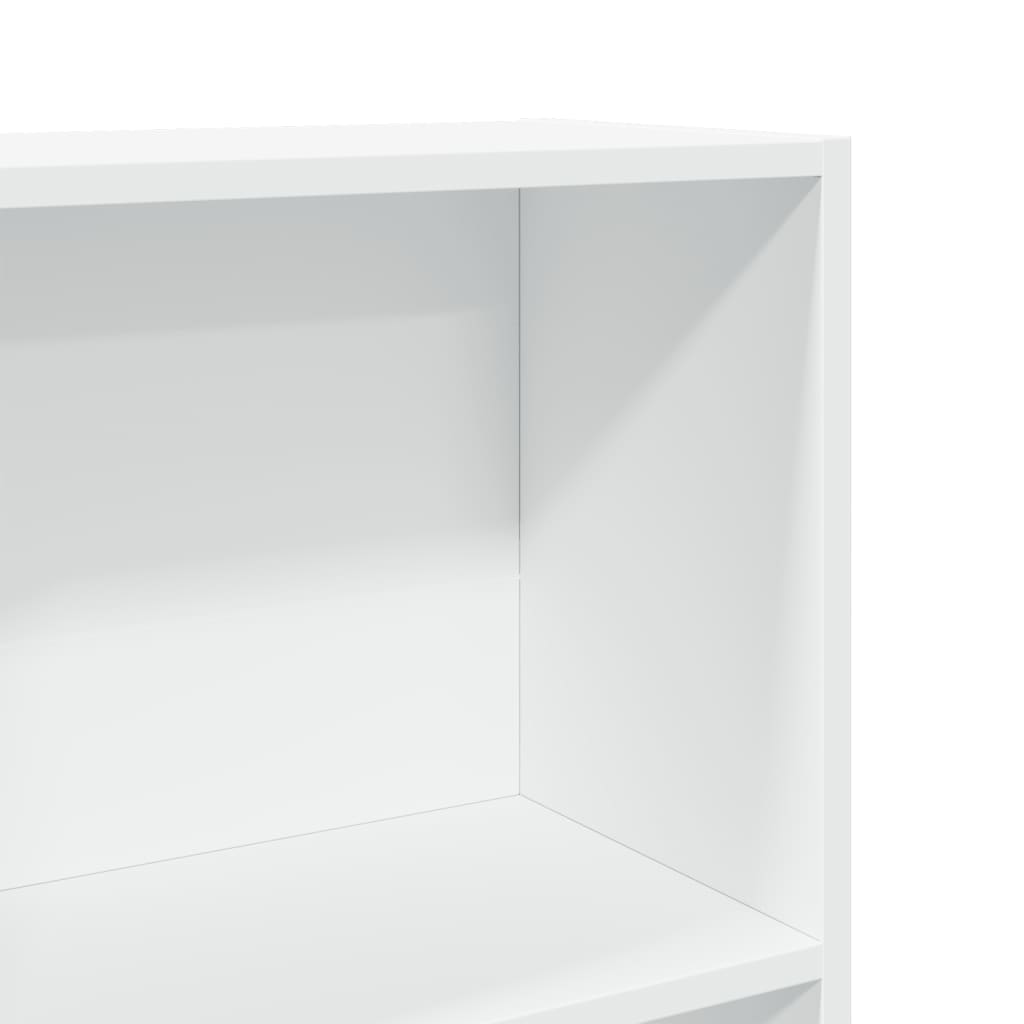 vidaXL Βιβλιοθήκη Λευκή 60x24x176 εκ. από Επεξεργασμένο Ξύλο
