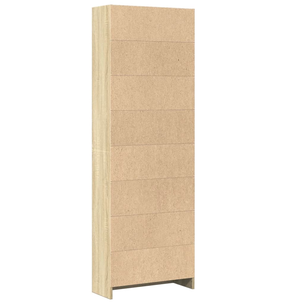 vidaXL Βιβλιοθήκη Sonoma Δρυς 60x24x176 εκ. από Επεξεργασμένο Ξύλο