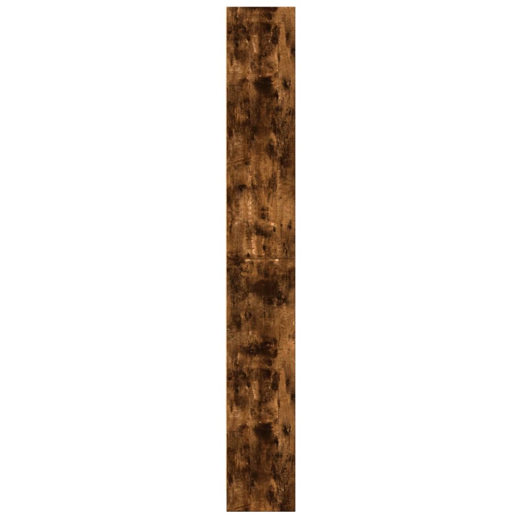 vidaXL Βιβλιοθήκη Καπνιστή Δρυς 60x24x176 εκ. από Επεξεργασμένο Ξύλο