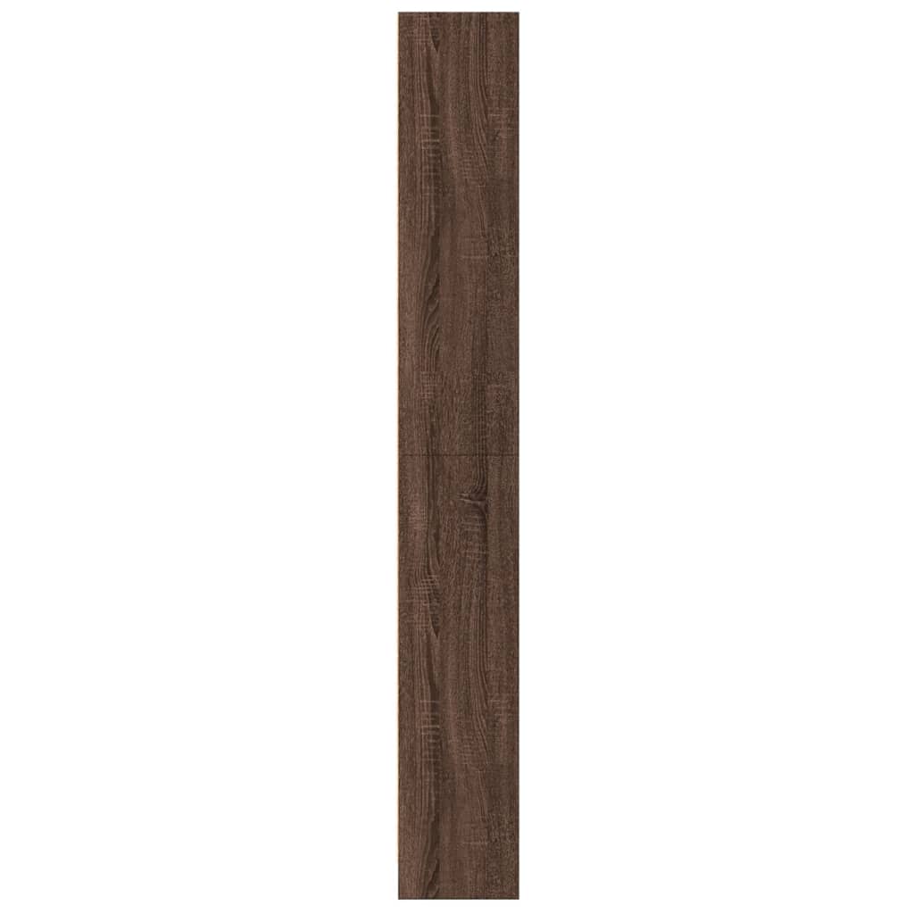 vidaXL Βιβλιοθήκη Καφέ Δρυς 60x24x176 εκ. από Επεξεργασμένο Ξύλο