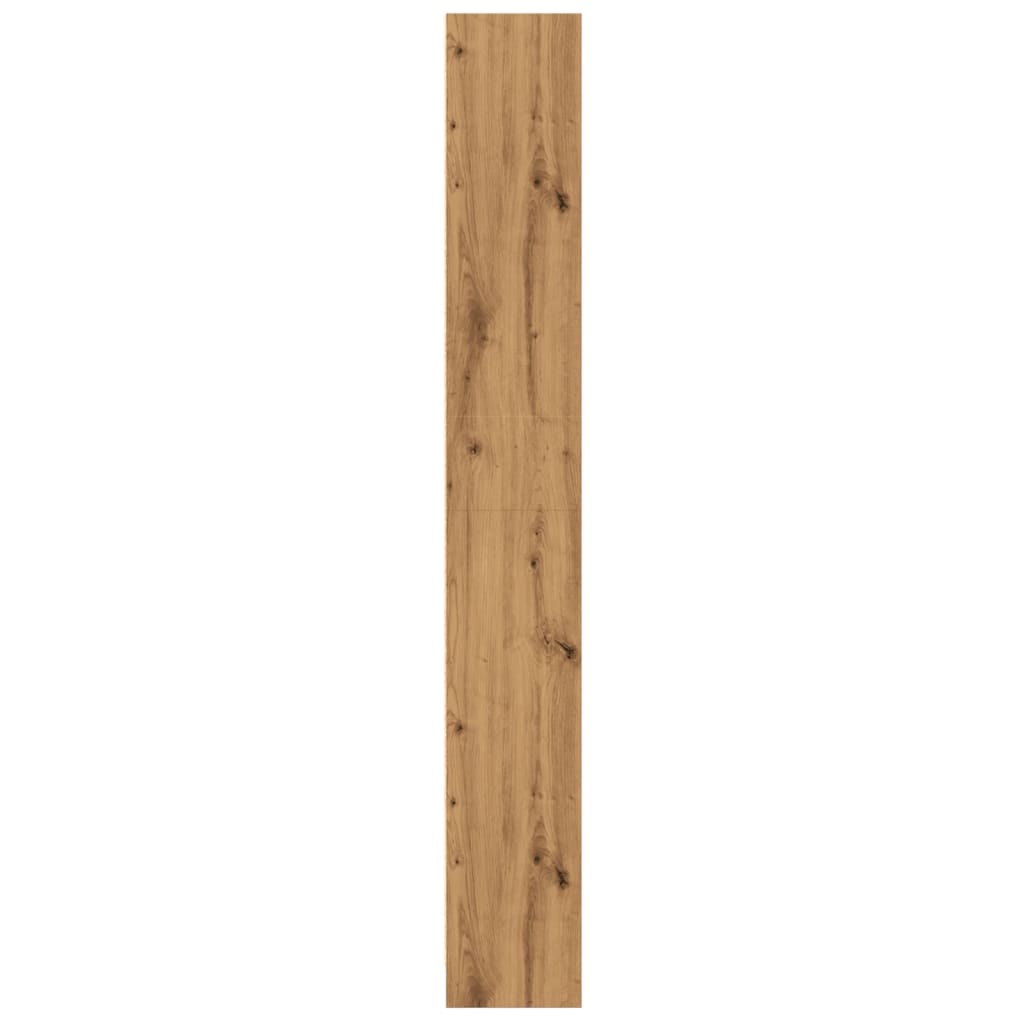 vidaXL Βιβλιοθήκη Αρτισιανή Δρυς 60x24x176 εκ. από Επεξεργασμένο Ξύλο
