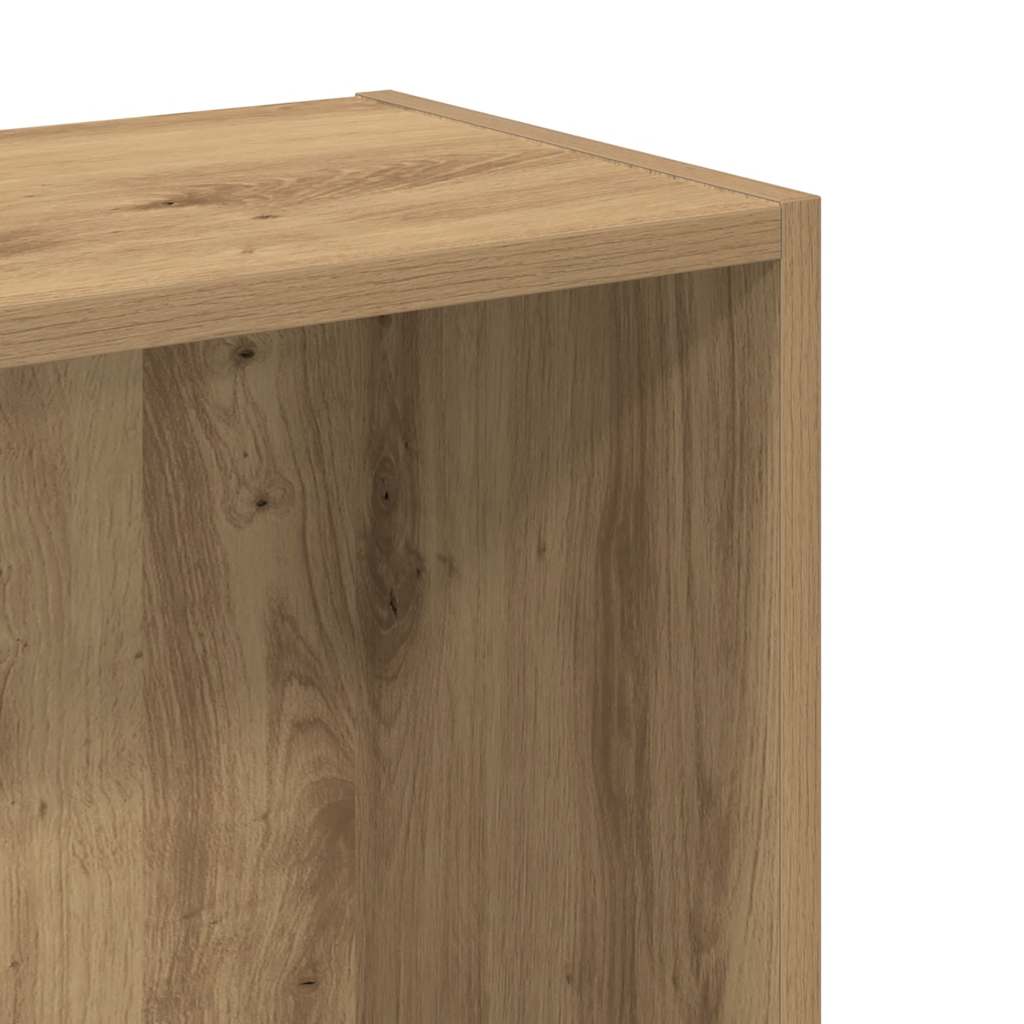 vidaXL Βιβλιοθήκη Αρτισιανή Δρυς 80x24x76 εκ. από Επεξεργασμένο Ξύλο