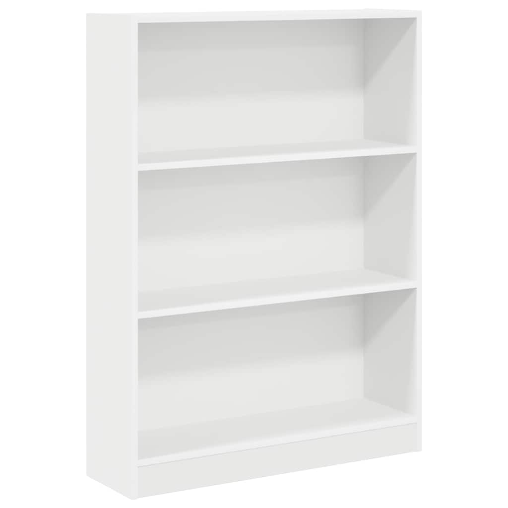 vidaXL Βιβλιοθήκη Λευκή 80x24x109 εκ. από Επεξεργασμένο Ξύλο