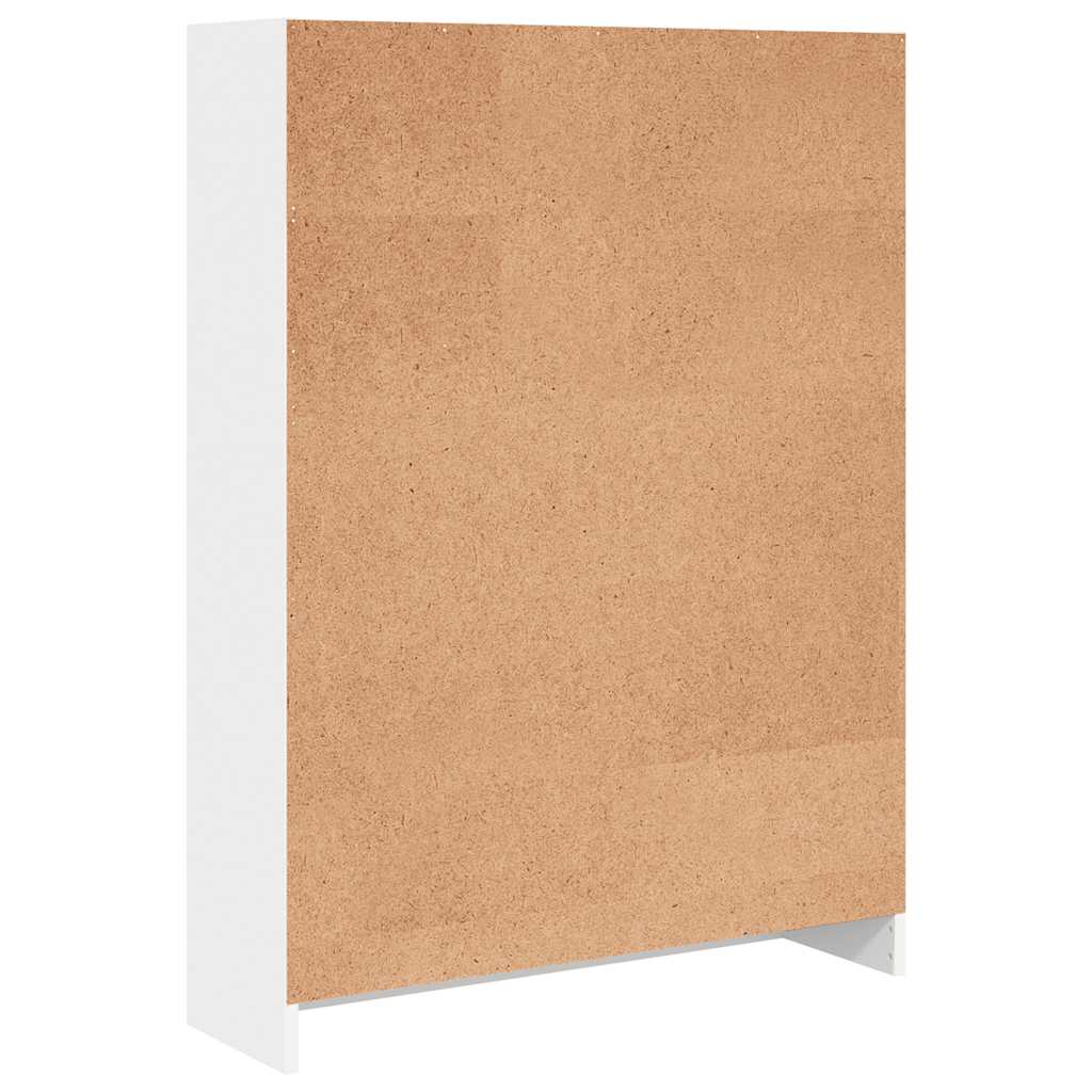 vidaXL Βιβλιοθήκη Λευκή 80x24x109 εκ. από Επεξεργασμένο Ξύλο