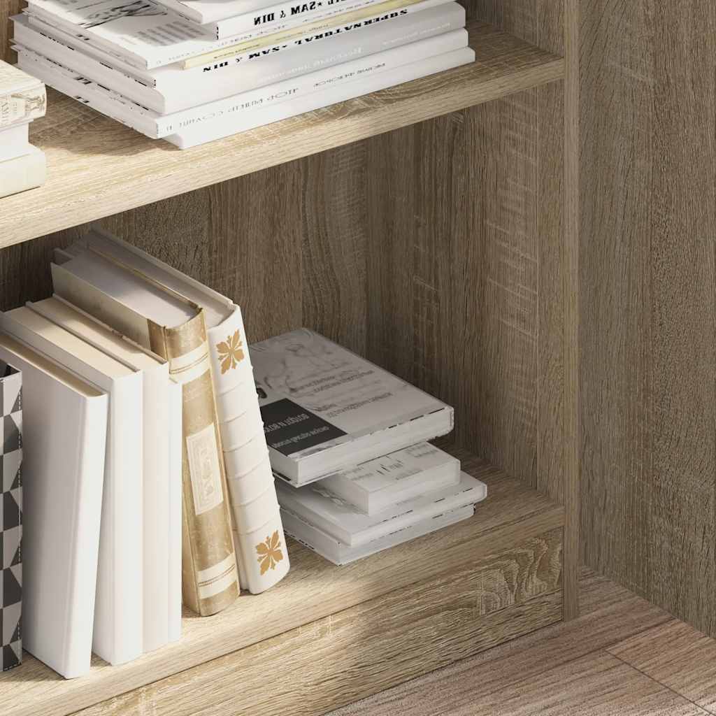 vidaXL Βιβλιοθήκη Sonoma Δρυς 80x24x109 εκ. από Επεξεργασμένο Ξύλο