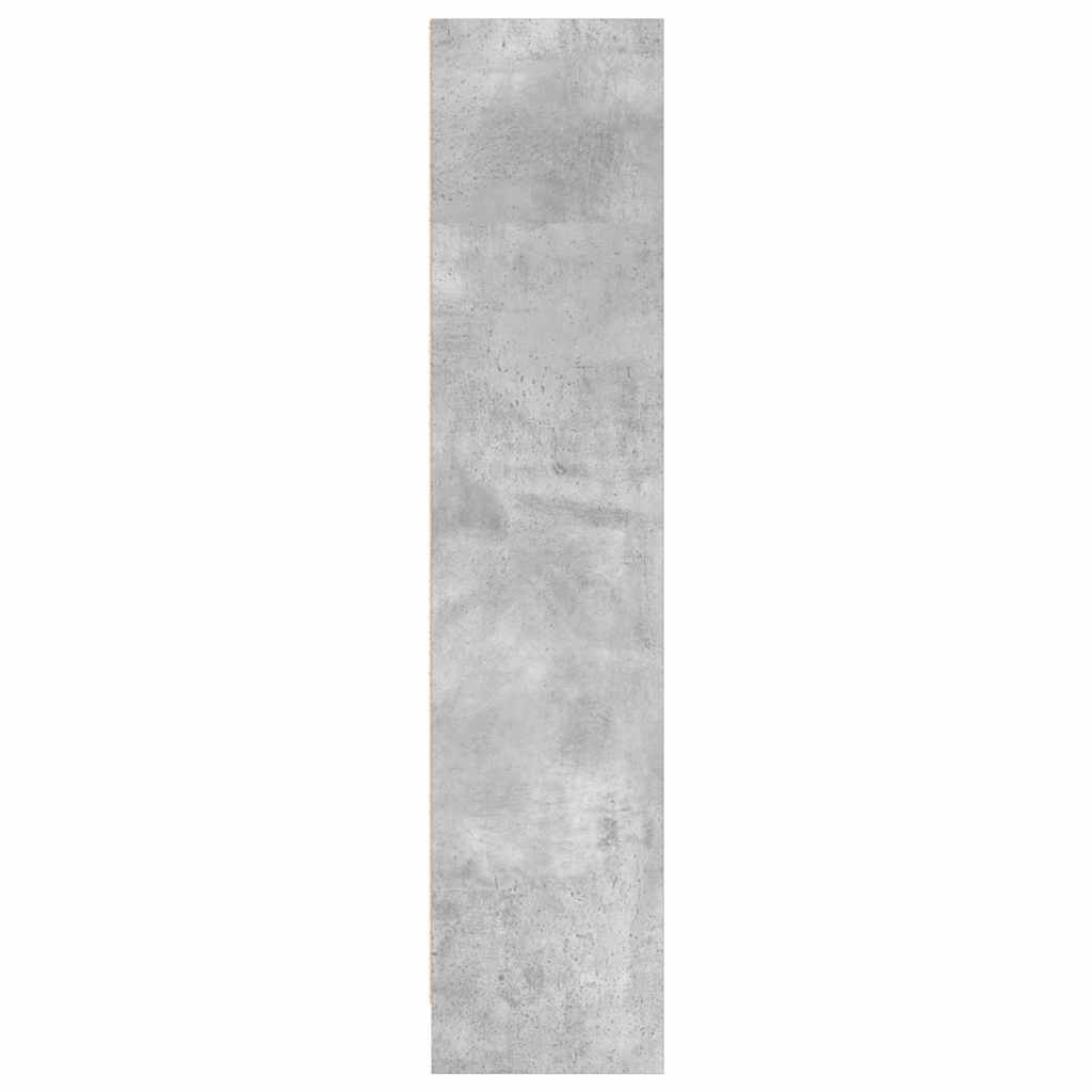 vidaXL Βιβλιοθήκη Γκρι Σκυροδέματος 80x24x109 εκ. Επεξεργ. Ξύλο