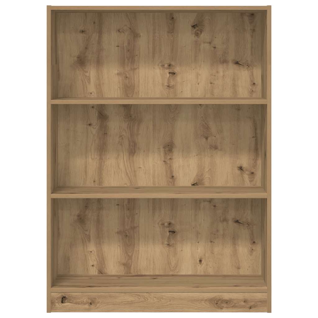 vidaXL Βιβλιοθήκη Αρτισιανή Δρυς 80x24x109 εκ. από Επεξεργασμένο Ξύλο