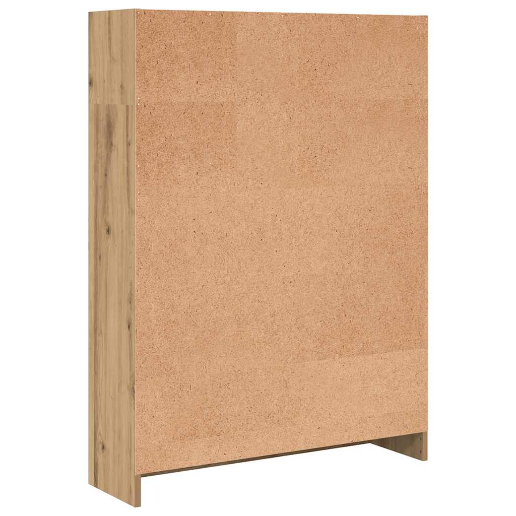 vidaXL Βιβλιοθήκη Αρτισιανή Δρυς 80x24x109 εκ. από Επεξεργασμένο Ξύλο