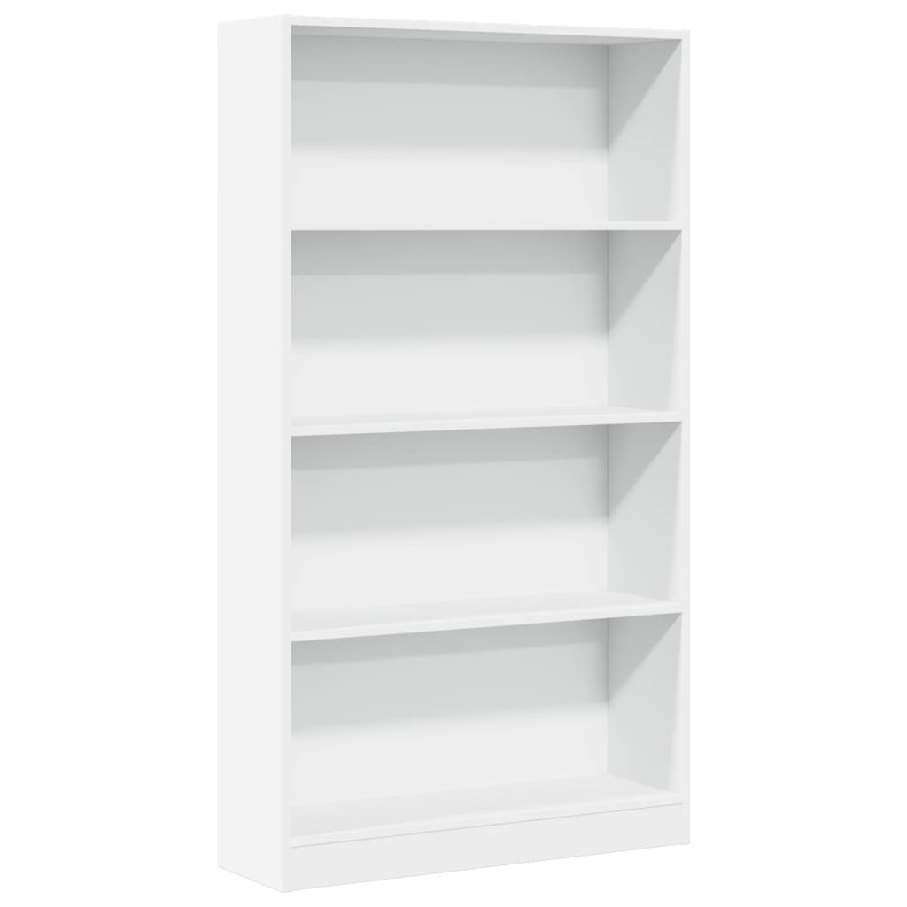 vidaXL Βιβλιοθήκη Λευκή 80x24x143 εκ. από Επεξεργασμένο Ξύλο