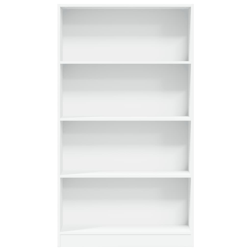 vidaXL Βιβλιοθήκη Λευκή 80x24x143 εκ. από Επεξεργασμένο Ξύλο