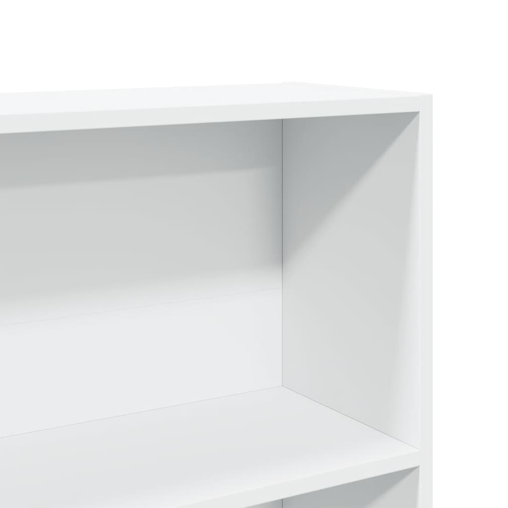 vidaXL Βιβλιοθήκη Λευκή 80x24x143 εκ. από Επεξεργασμένο Ξύλο