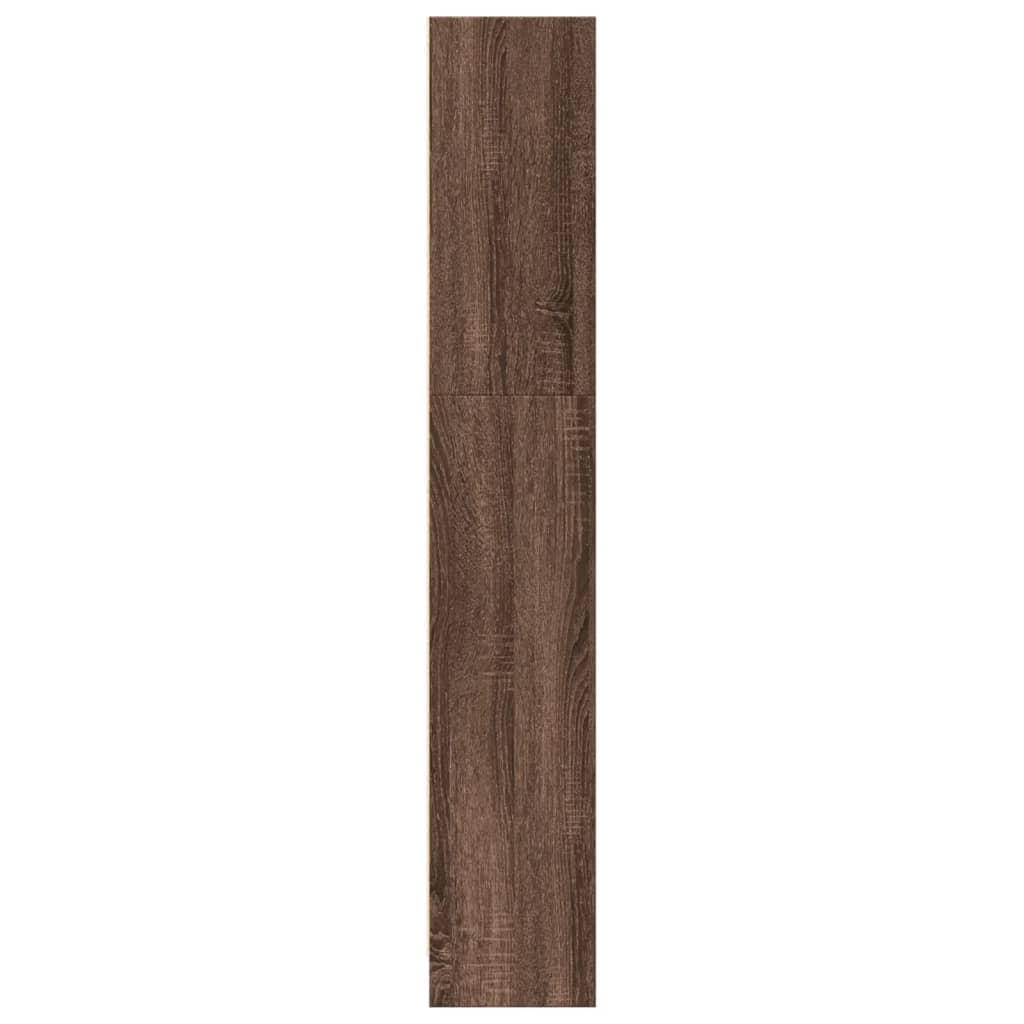 vidaXL Βιβλιοθήκη Καφέ Δρυς 80x24x143 εκ. από Επεξεργασμένο Ξύλο
