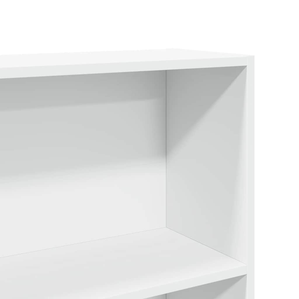 vidaXL Βιβλιοθήκη Λευκή 80x24x176 εκ. από Επεξεργασμένο Ξύλο