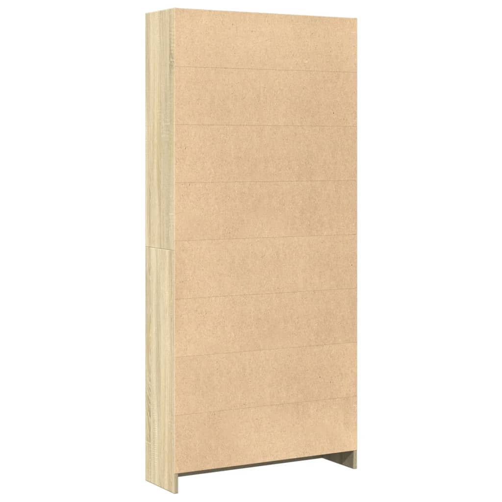 vidaXL Βιβλιοθήκη Sonoma Δρυς 80 x 24 x 176 εκ. από Τεχνητό Ξύλο