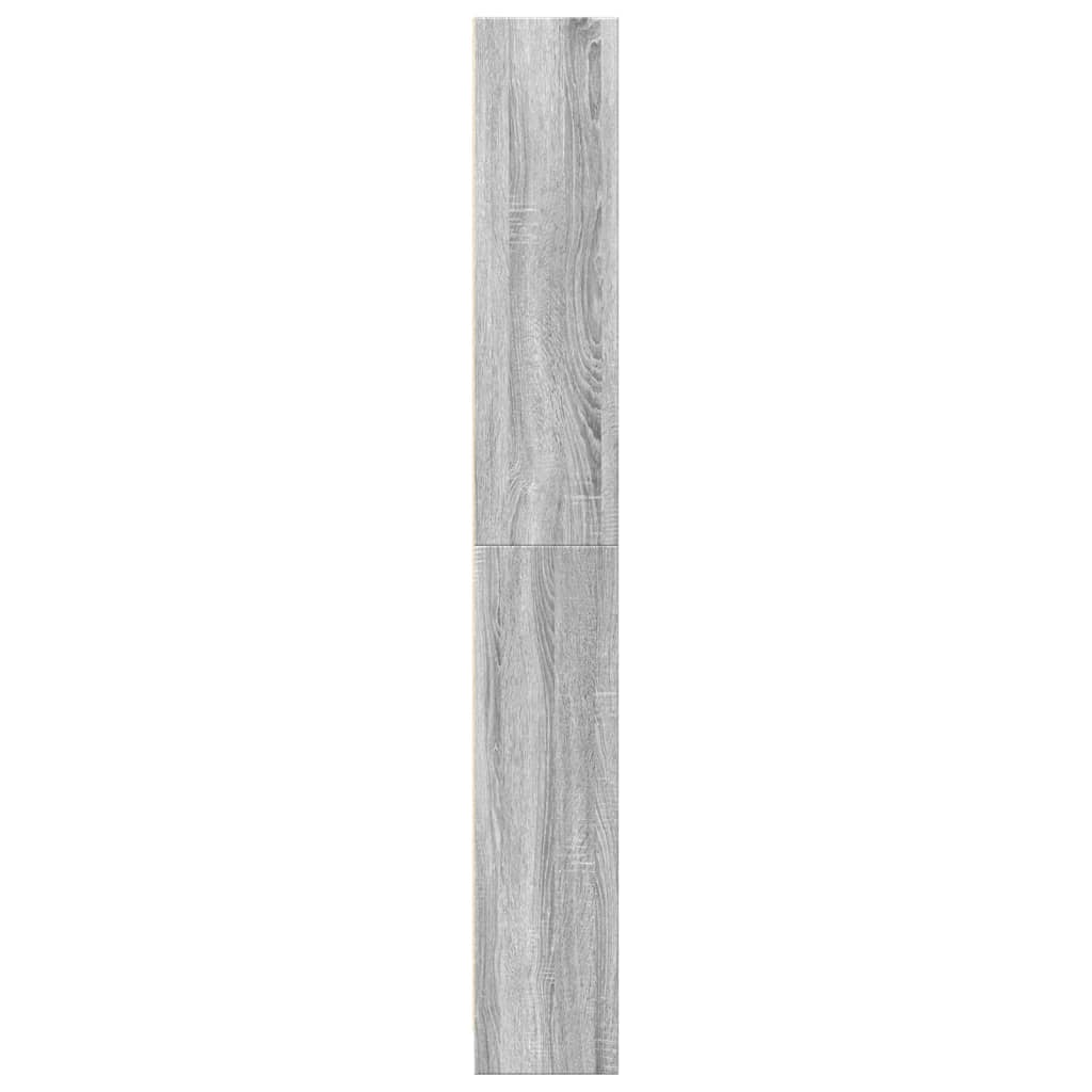 vidaXL Βιβλιοθήκη Γκρι Sonoma 80x24x176 εκ. από Επεξεργ. Ξύλο