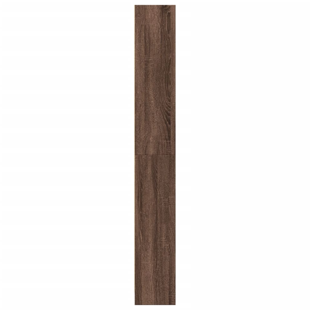vidaXL Βιβλιοθήκη Καφέ Δρυς 80x24x176 εκ. από Επεξεργασμένο Ξύλο