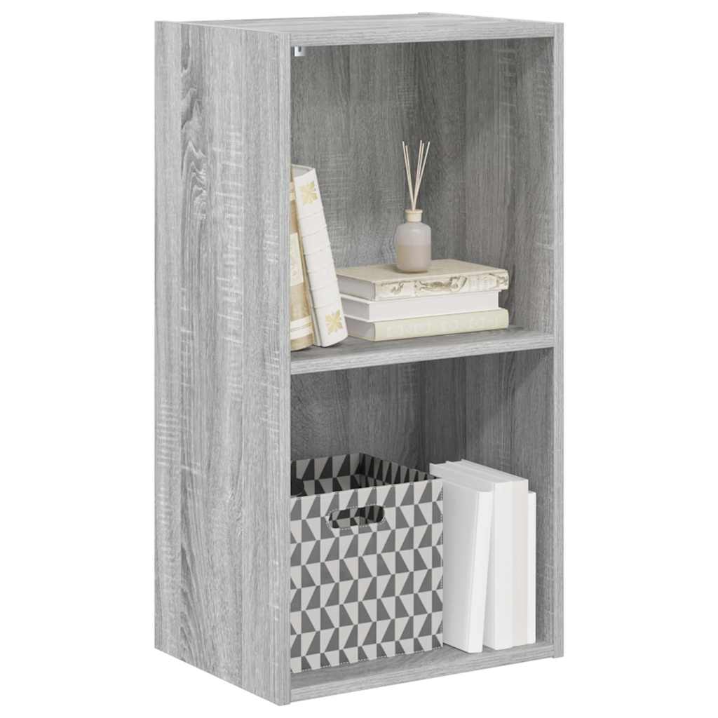 vidaXL Βιβλιοθήκη Γκρι Sonoma 40x30x77 εκ. από Επεξεργασμένο Ξύλο