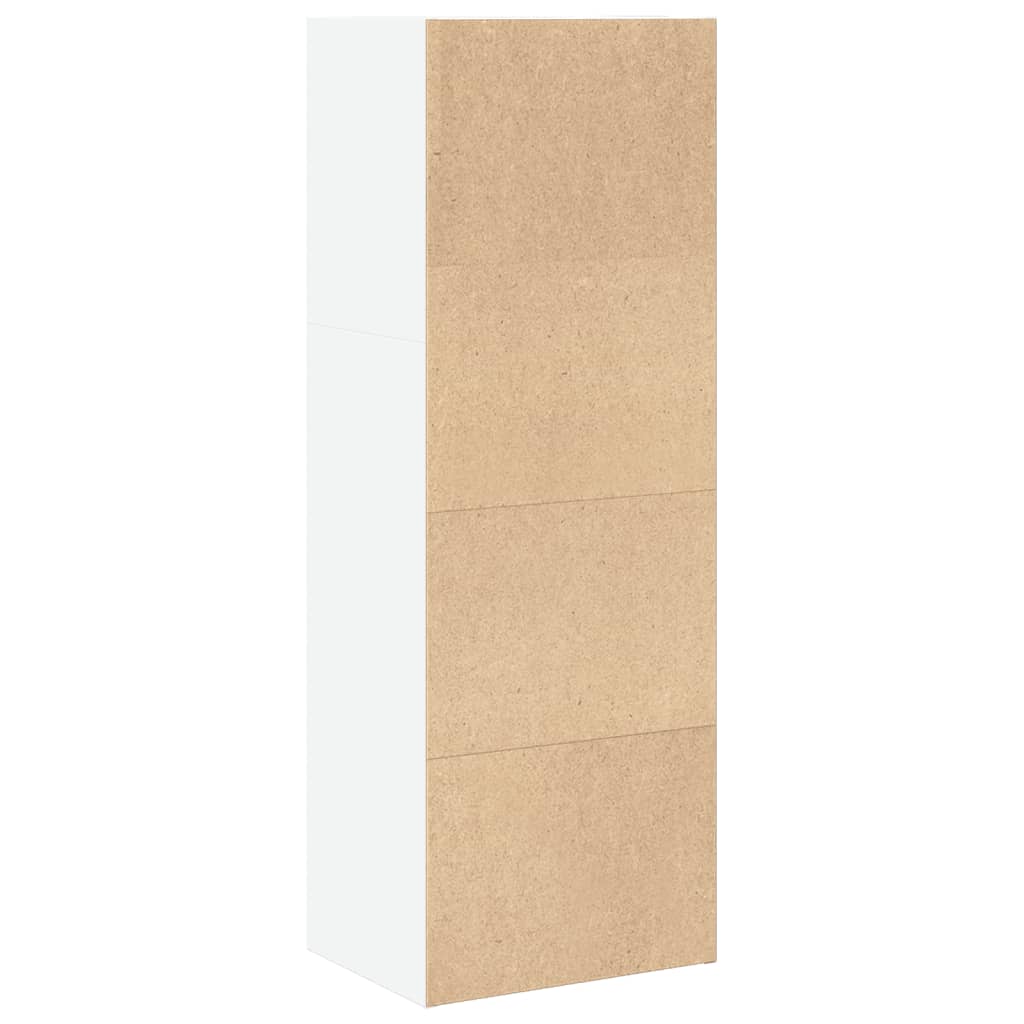 vidaXL Βιβλιοθήκη Λευκή 40x30x114 εκ. από Επεξεργασμένο Ξύλο