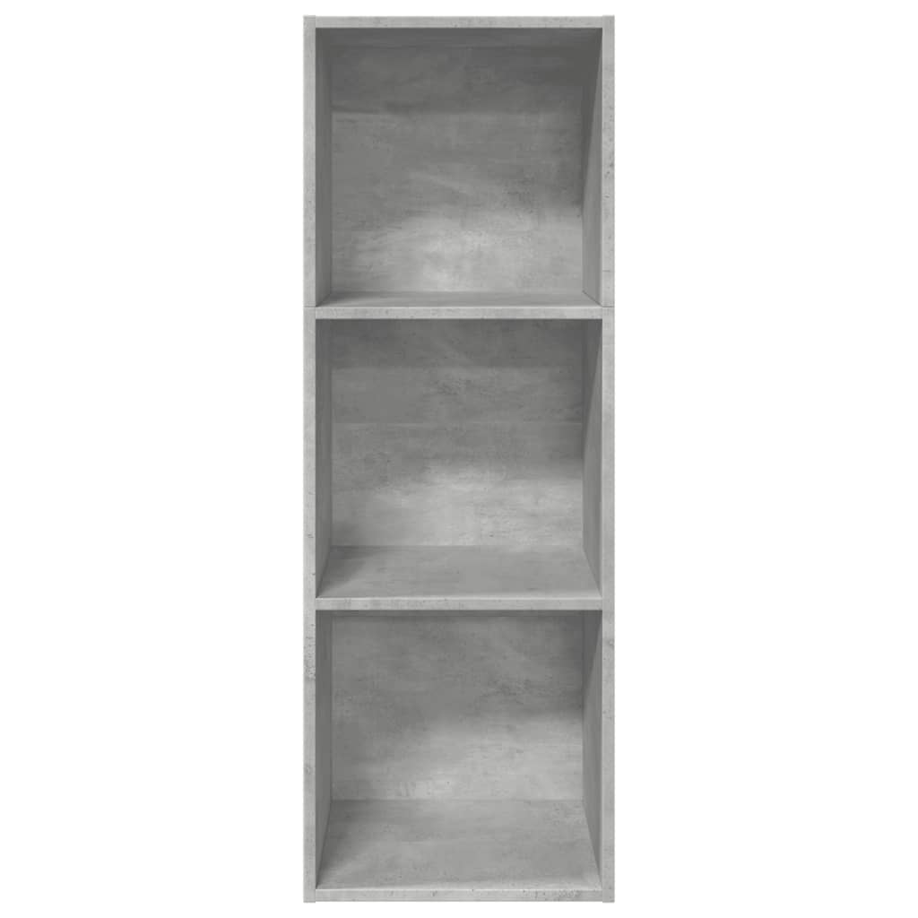 vidaXL Βιβλιοθήκη Γκρι Σκυροδέματος 40x30x114 εκ. Επεξεργ. Ξύλο