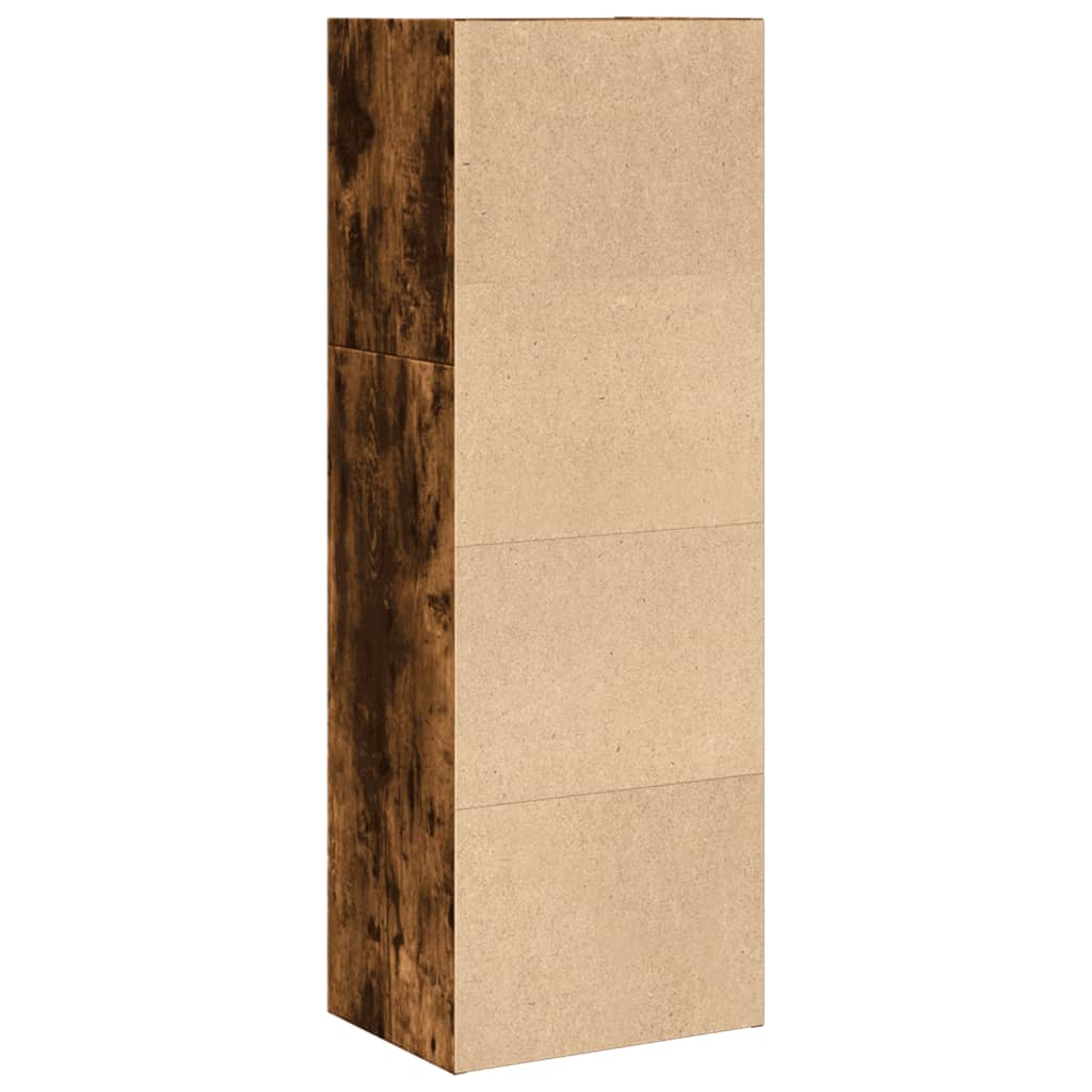 vidaXL Βιβλιοθήκη Καπνιστή Δρυς 40x30x114 εκ. από Επεξεργασμένο Ξύλο