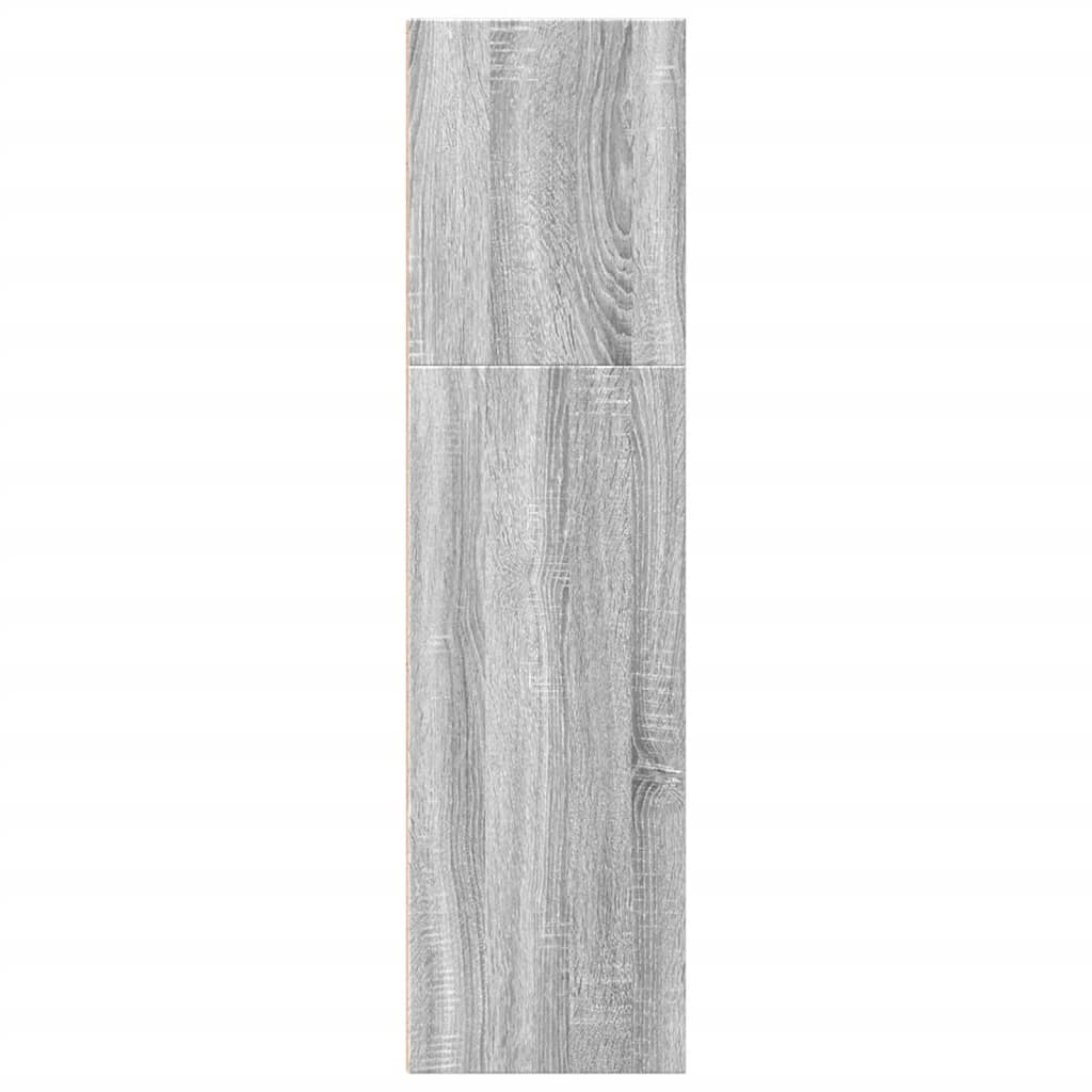 vidaXL Βιβλιοθήκη Γκρι Sonoma 40x30x114 εκ. από Επεξεργασμένο Ξύλο