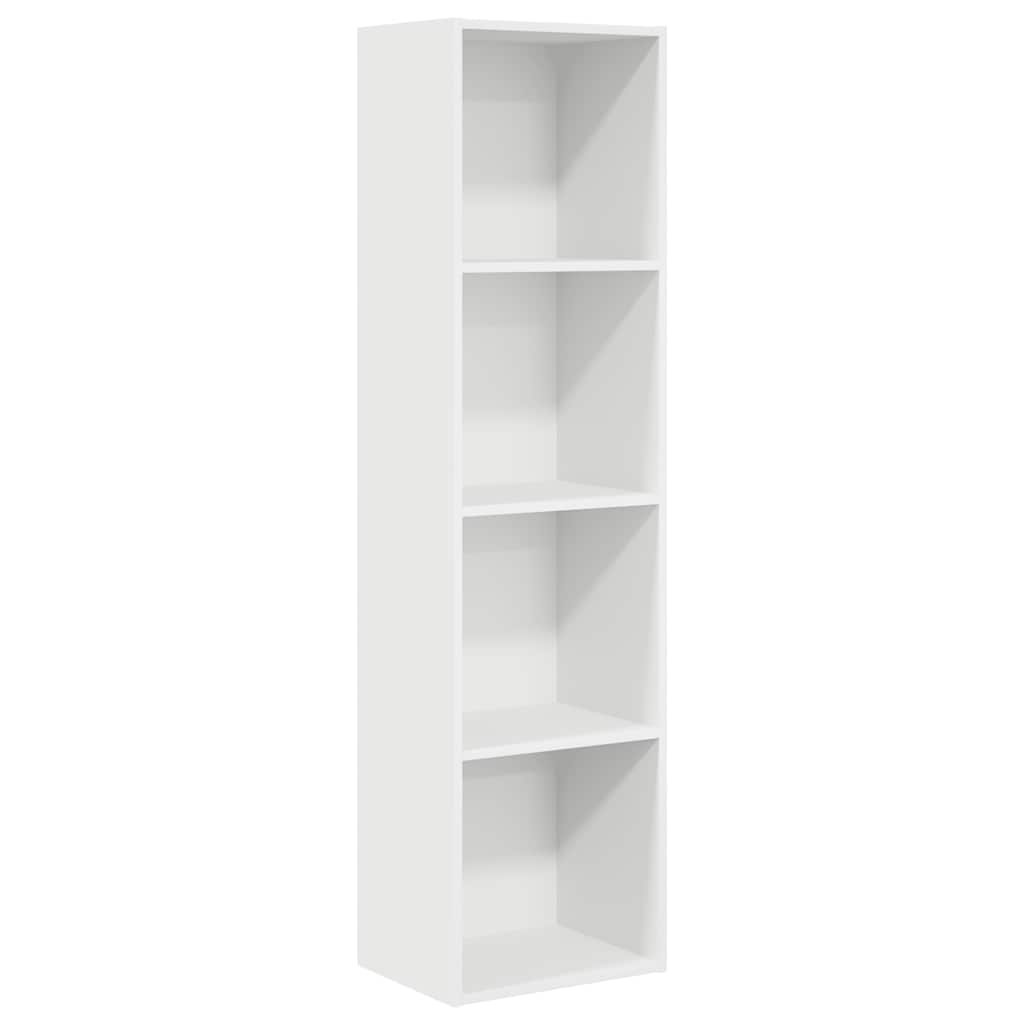 vidaXL Βιβλιοθήκη Λευκή 40x30x152 εκ. από Επεξεργασμένο Ξύλο