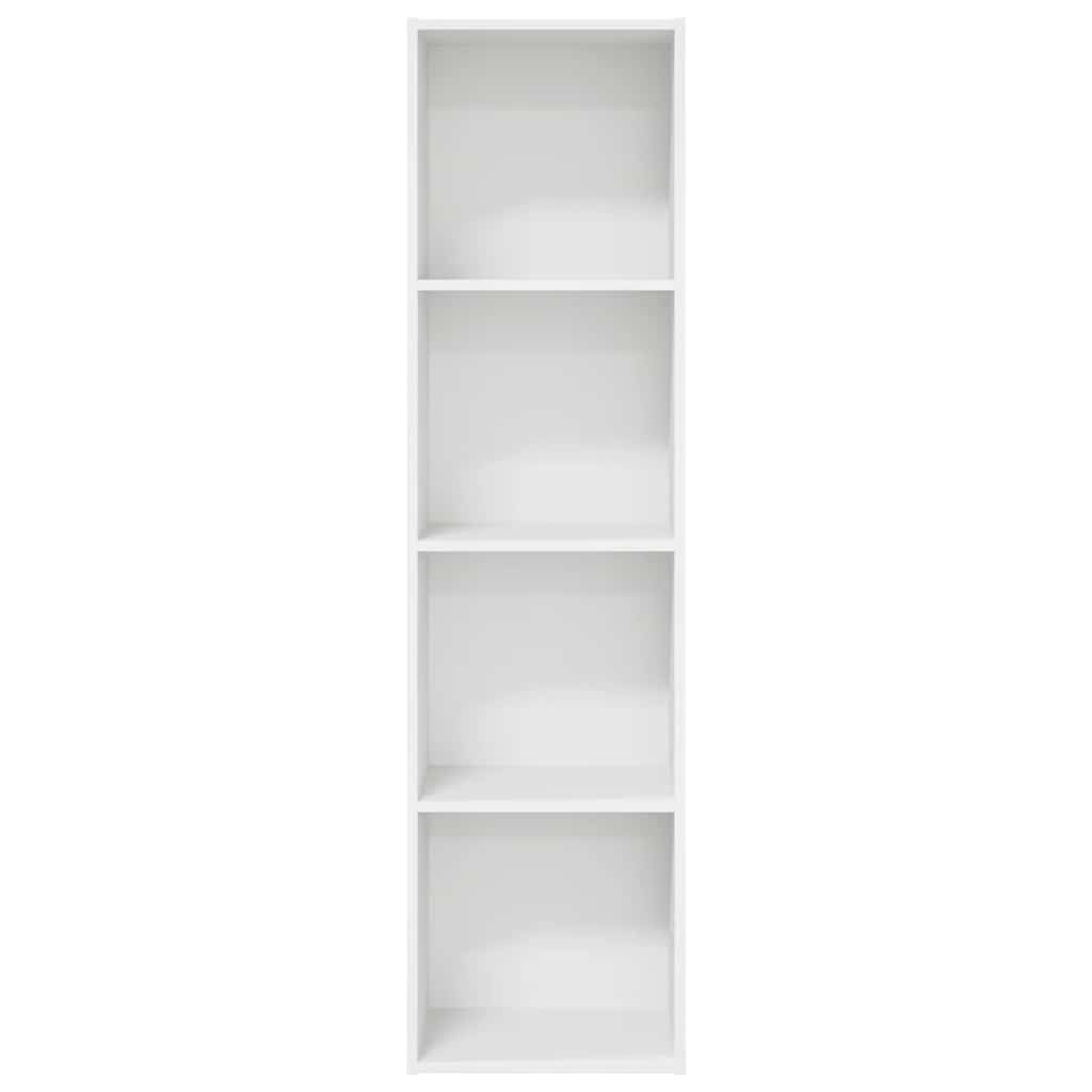 vidaXL Βιβλιοθήκη Λευκή 40x30x152 εκ. από Επεξεργασμένο Ξύλο