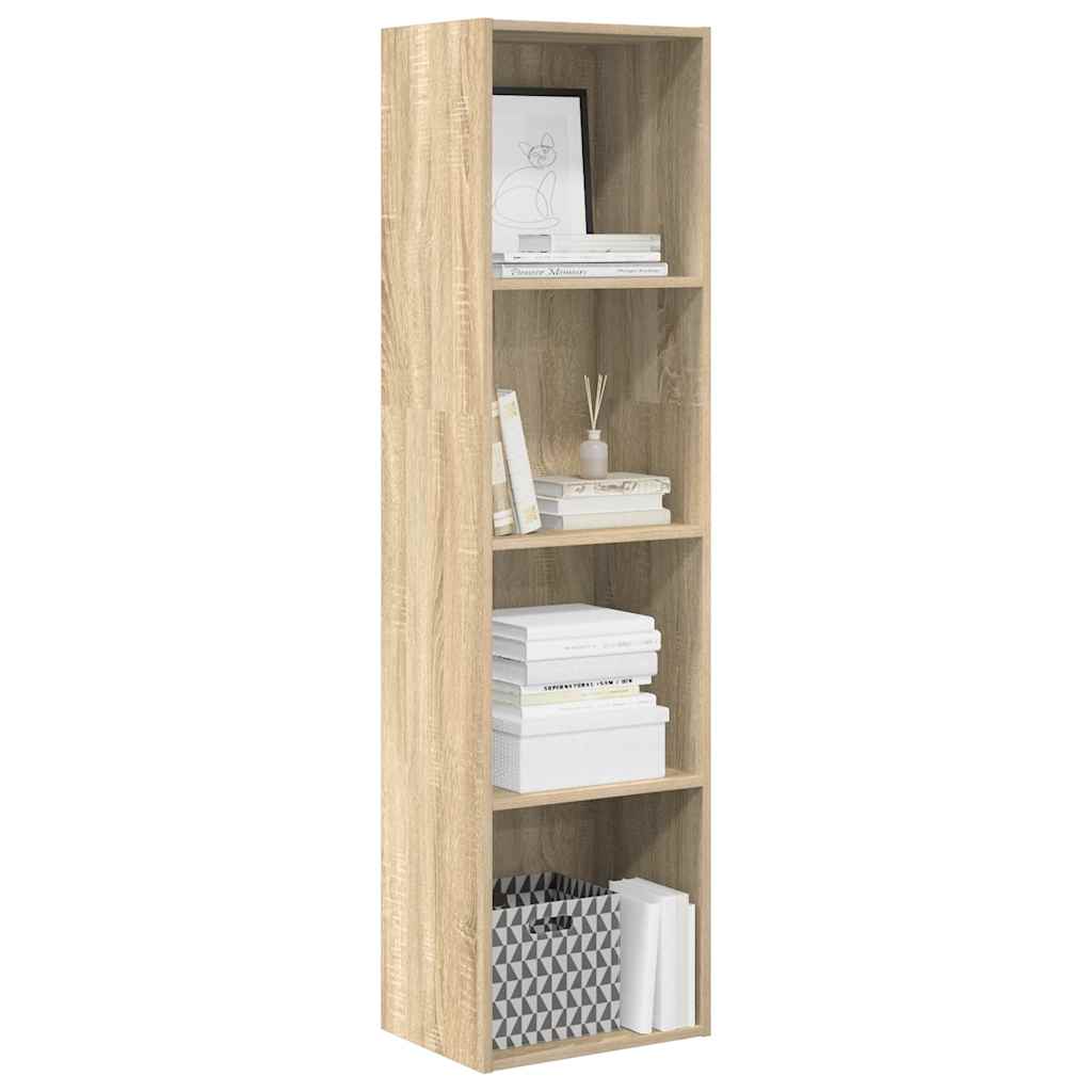 vidaXL Βιβλιοθήκη Sonoma Δρυς 40x30x152 εκ. από Επεξεργασμένο Ξύλο