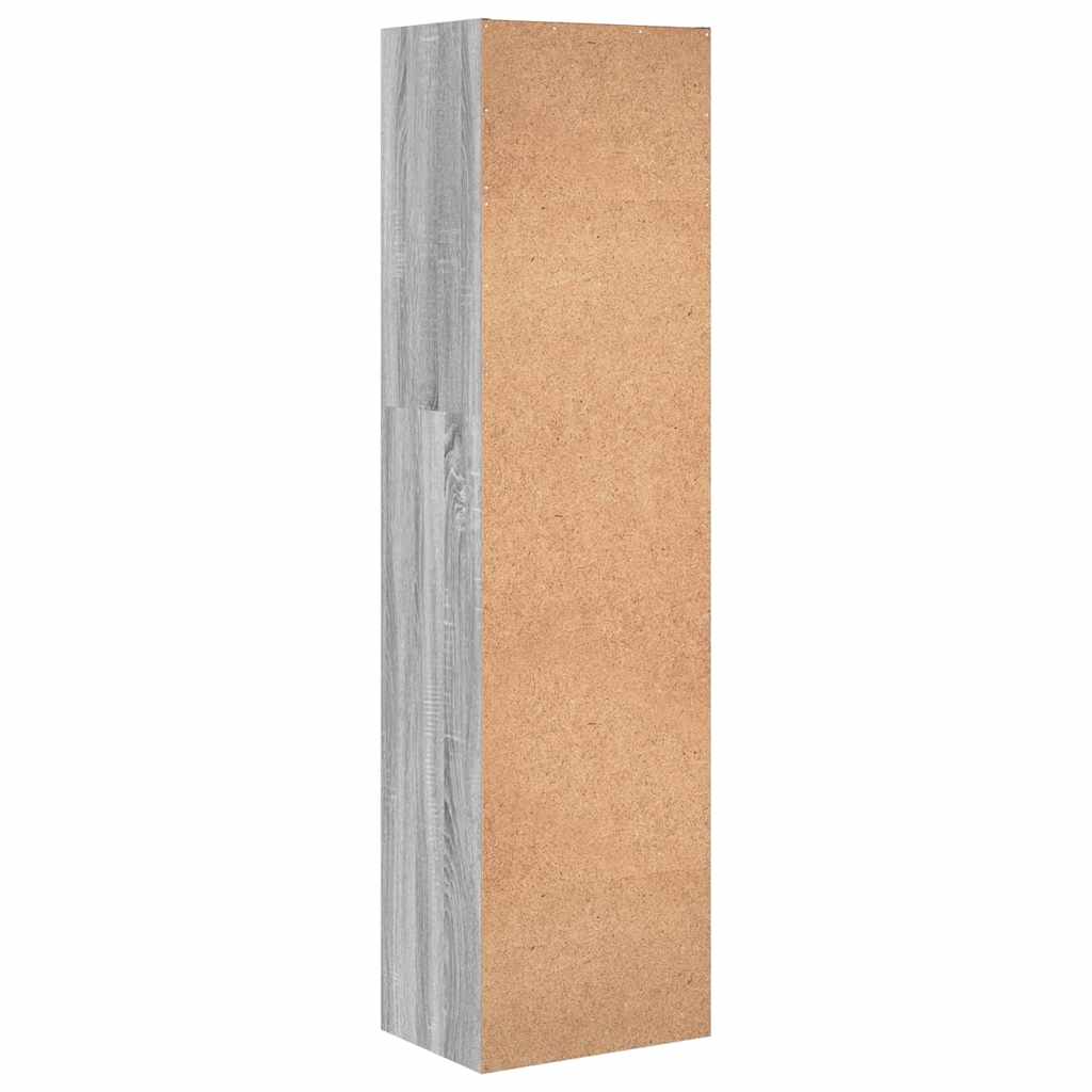 vidaXL Βιβλιοθήκη Γκρι Sonoma 40x30x152 εκ. από Επεξεργ. Ξύλο