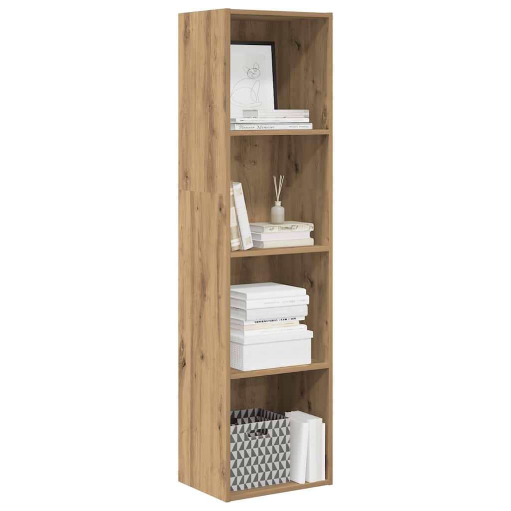 vidaXL Βιβλιοθήκη Αρτισιανή Δρυς 40x30x152 εκ. από Επεξεργασμένο Ξύλο