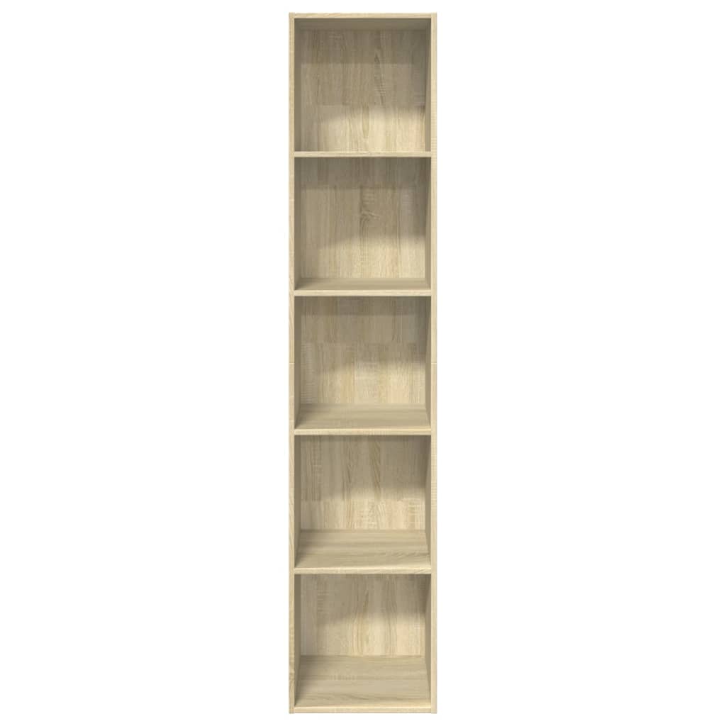 vidaXL Βιβλιοθήκη Sonoma Δρυς 40x30x189 εκ. από Επεξεργασμένο Ξύλο