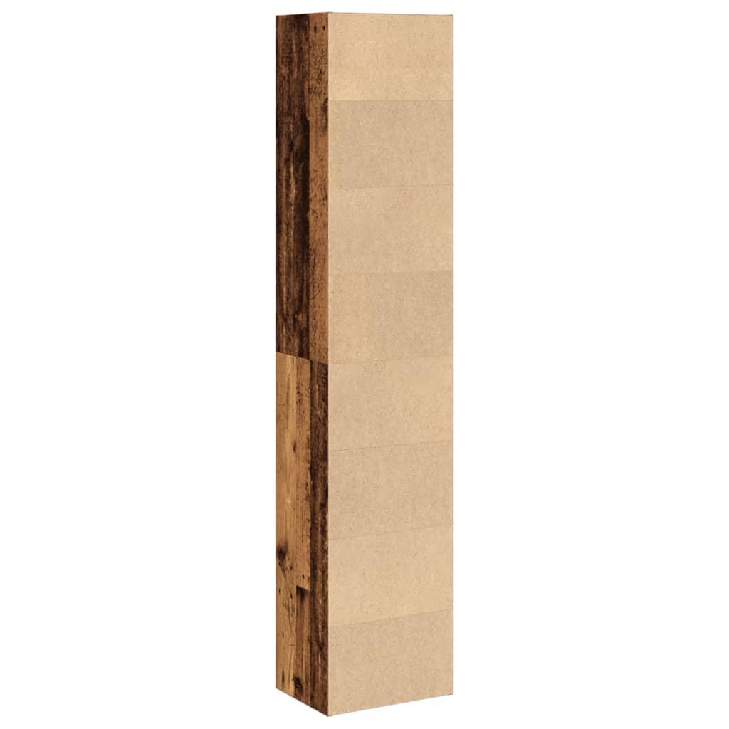 vidaXL Βιβλιοθήκη Όψη Παλαιού Ξύλου 40x30x189 εκ. Επεξεργασμένο Ξύλο