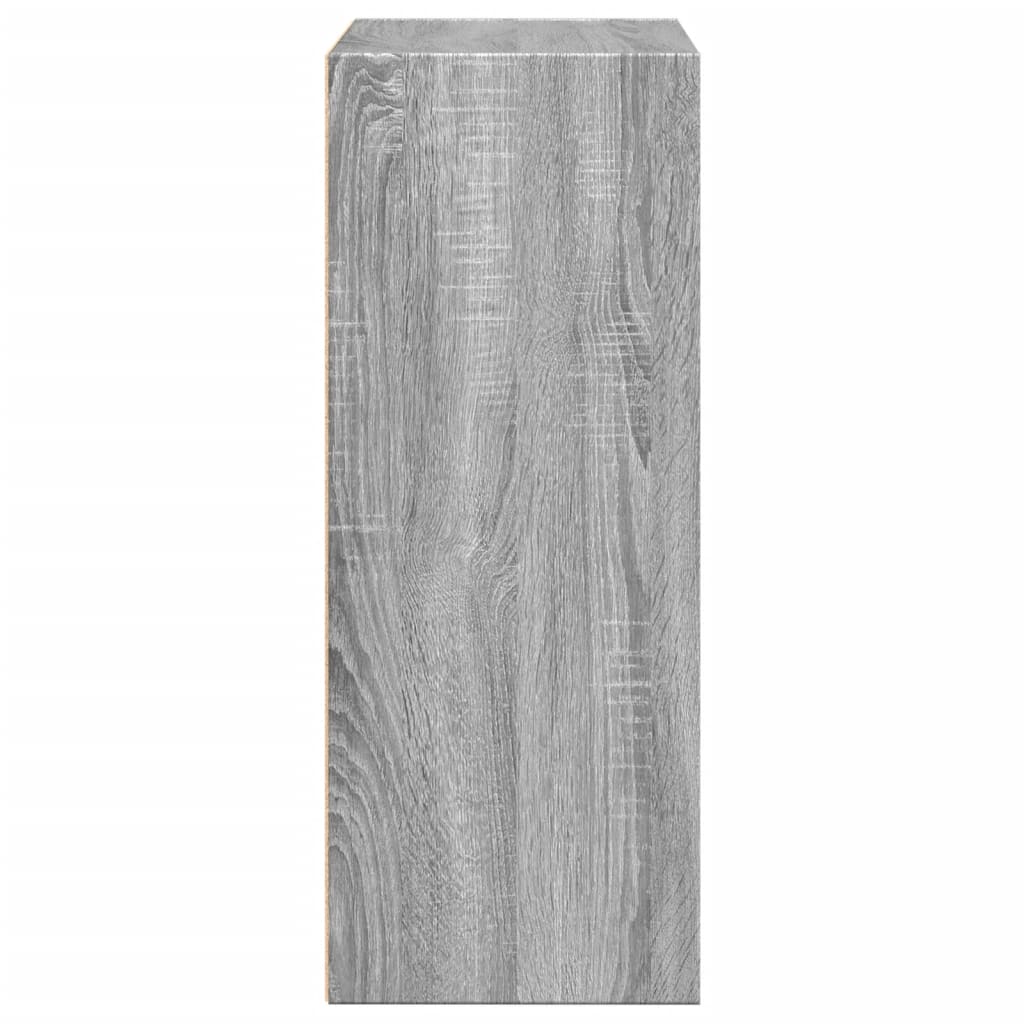 vidaXL Βιβλιοθήκη Γκρι Sonoma 60x30x77 εκ. από Επεξεργ. Ξύλο