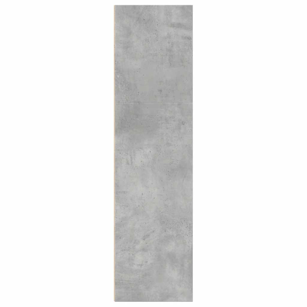 vidaXL Βιβλιοθήκη Γκρι Σκυροδέματος 60x30x114 εκ. Επεξεργ. Ξύλο