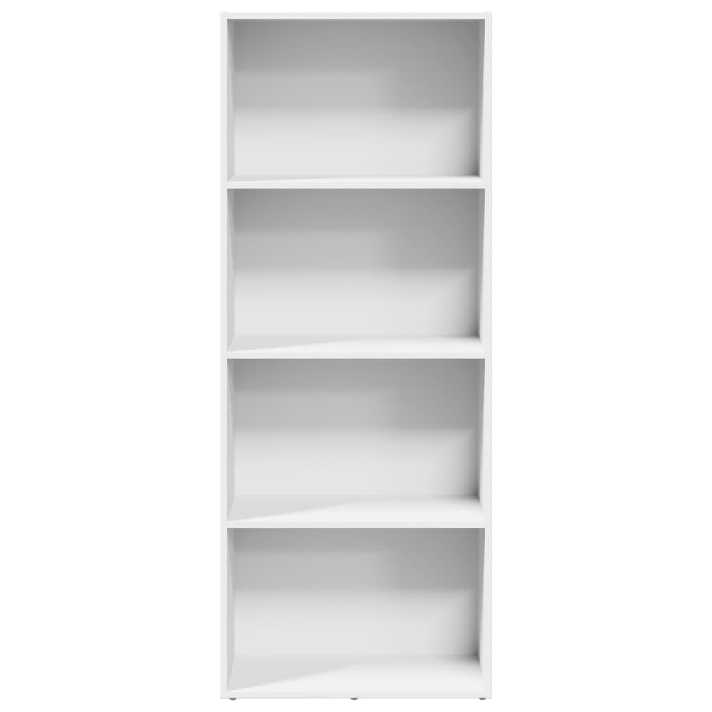 vidaXL Βιβλιοθήκη Λευκή 60x30x152 εκ. από Επεξεργασμένο Ξύλο