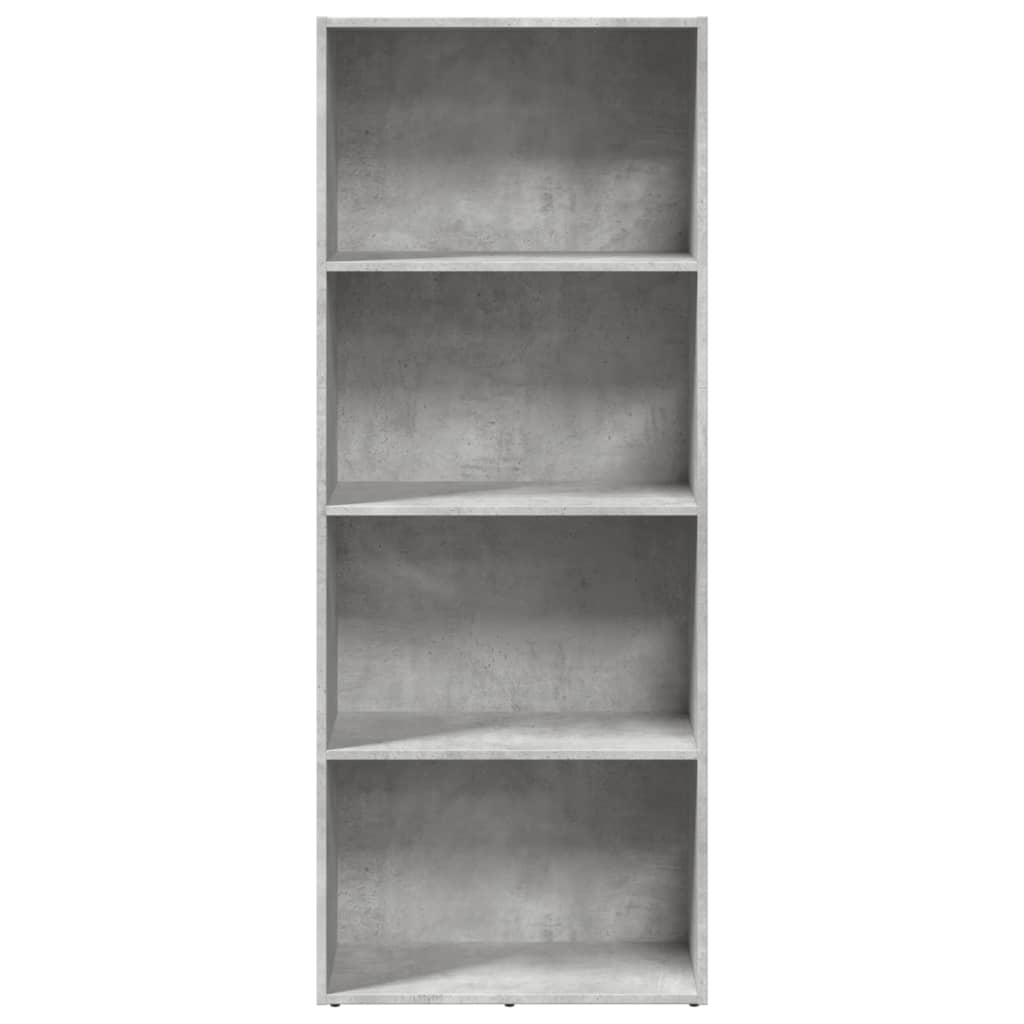 vidaXL Βιβλιοθήκη Γκρι Σκυροδέματος 60x30x152 εκ. Επεξεργ. Ξύλο