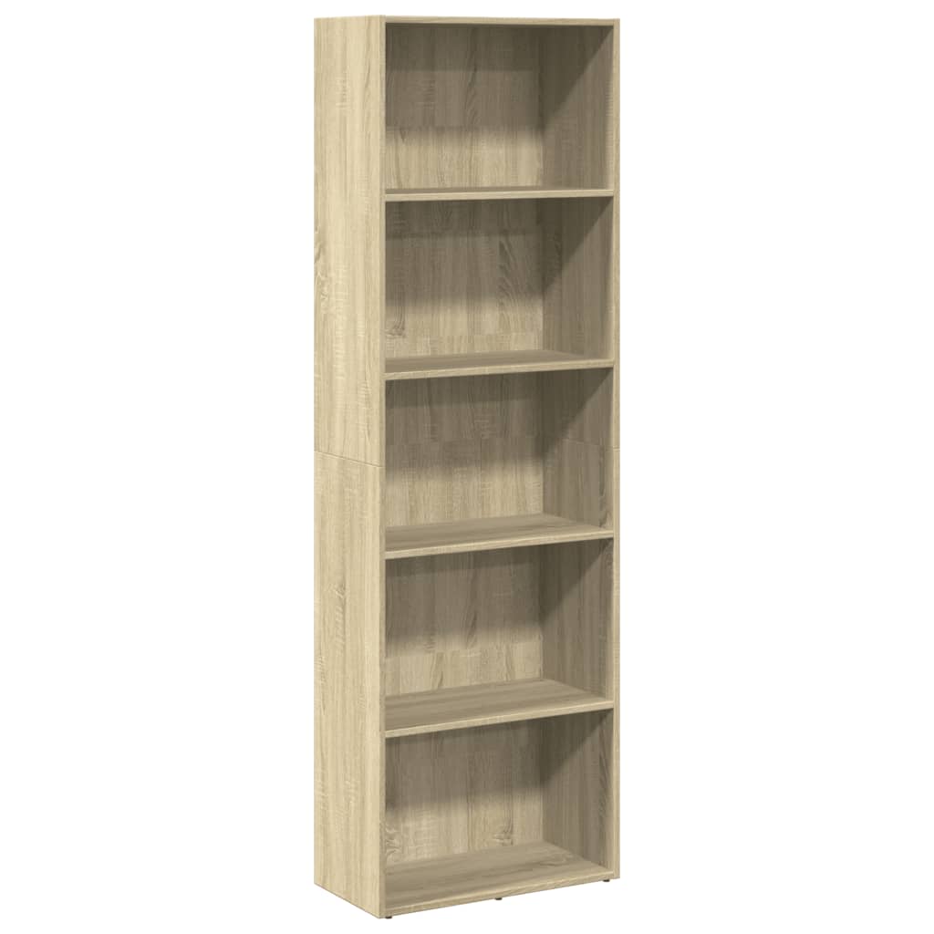 vidaXL Βιβλιοθήκη Sonoma Δρυς 60x30x189 εκ. από Επεξεργασμένο Ξύλο