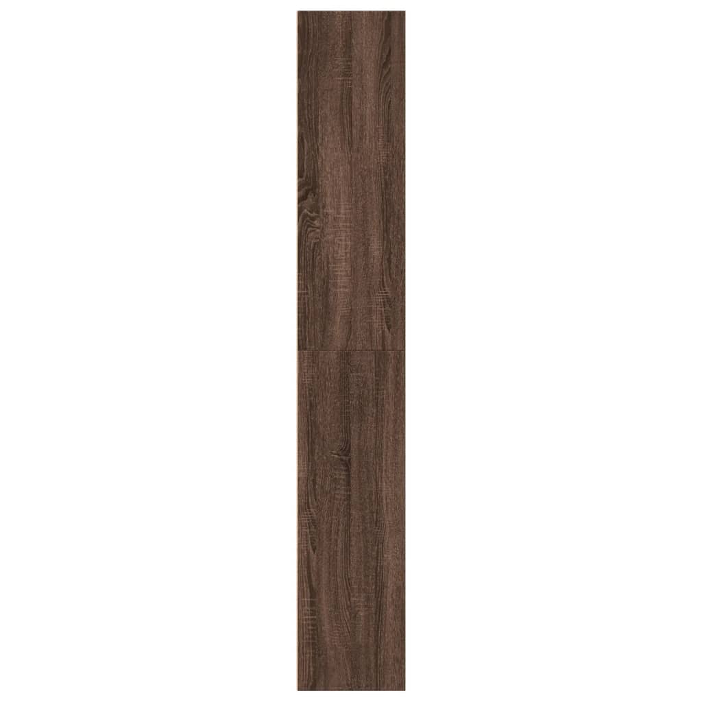 vidaXL Βιβλιοθήκη καφέ δρυς 60x30x189 εκ. από Επεξεργασμένο Ξύλο