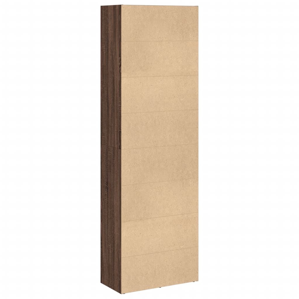 vidaXL Βιβλιοθήκη καφέ δρυς 60x30x189 εκ. από Επεξεργασμένο Ξύλο