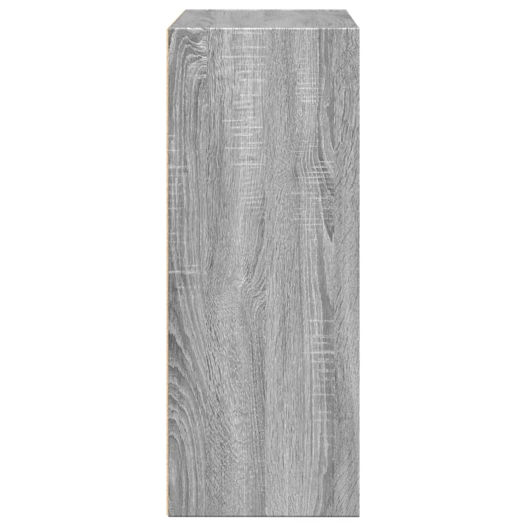 vidaXL Βιβλιοθήκη Γκρι Sonoma 80x30x77 εκ. από Επεξεργ. Ξύλο
