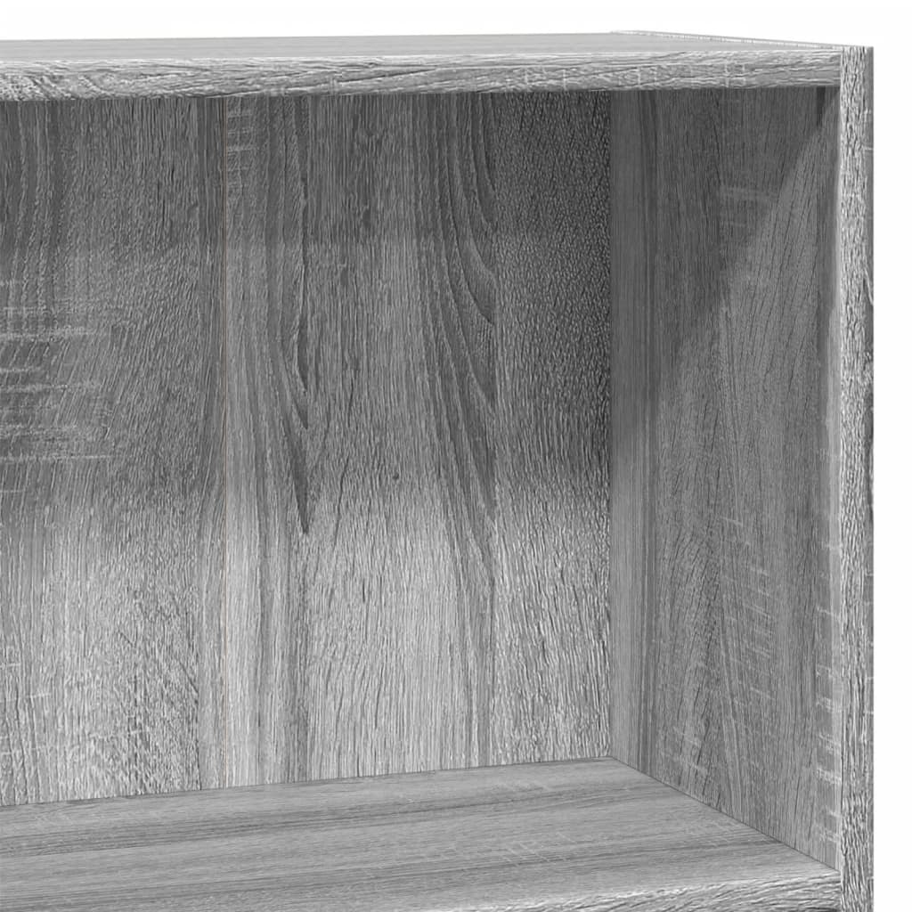 vidaXL Βιβλιοθήκη Γκρι Sonoma 80x30x77 εκ. από Επεξεργ. Ξύλο