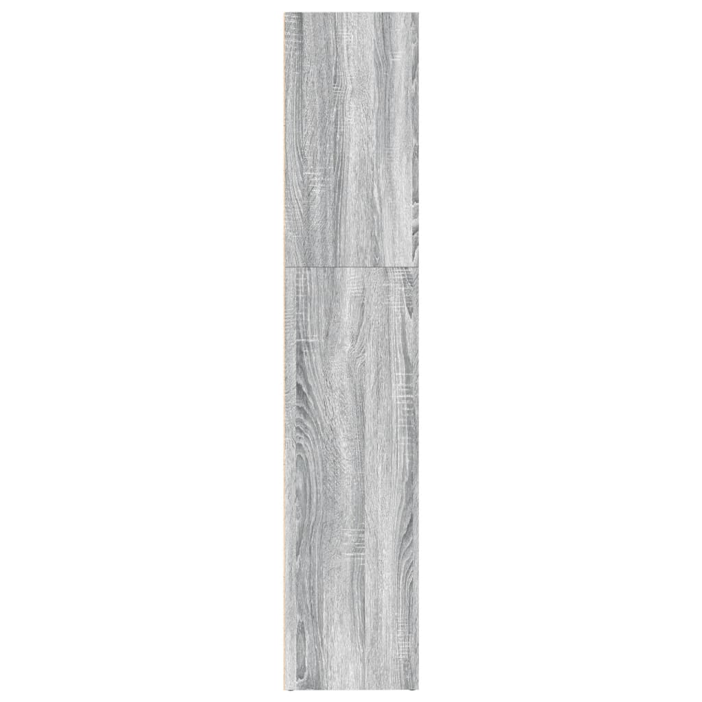 vidaXL Βιβλιοθήκη Γκρι Sonoma 80x30x152 εκ. από Επεξεργασμένο Ξύλο