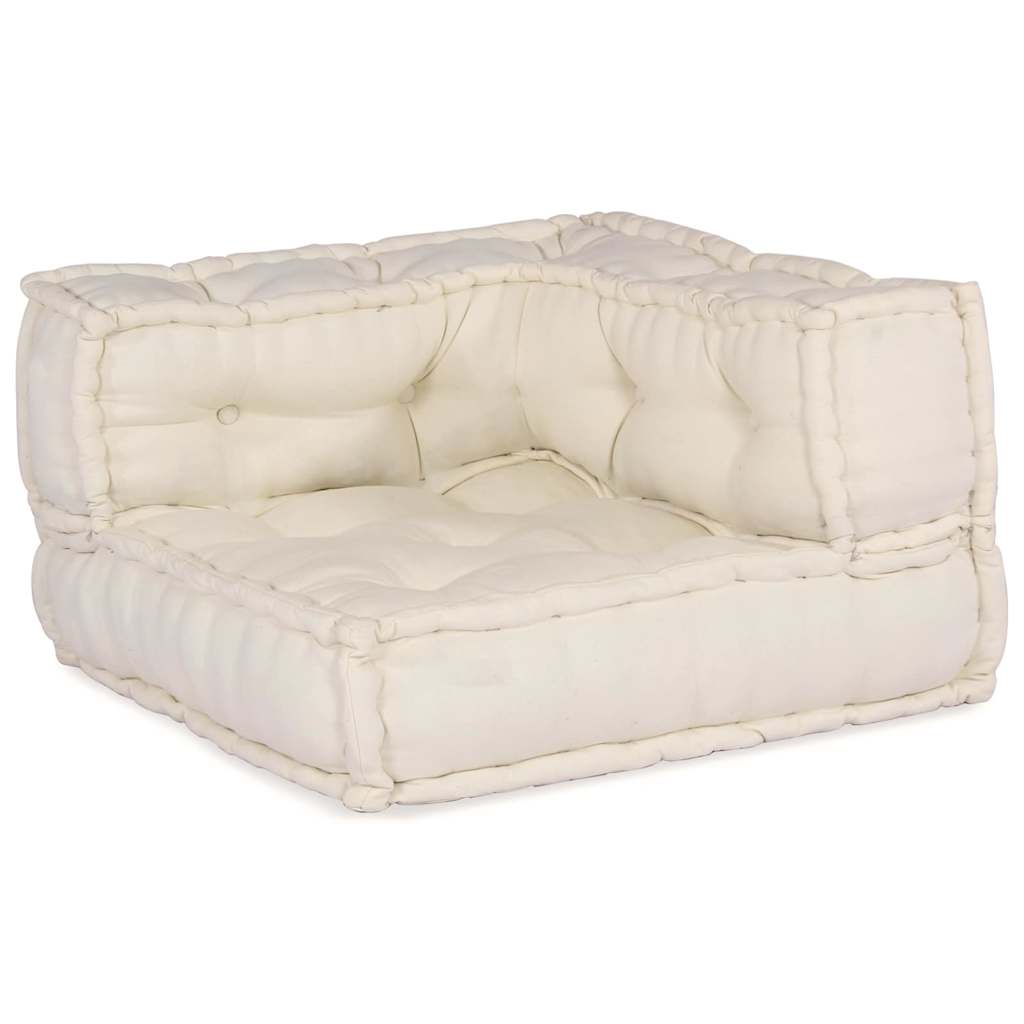vidaXL Αρθρωτός Καναπές 3 pcs Κρεμ 70 x 70 x 56 εκ ύφασμα