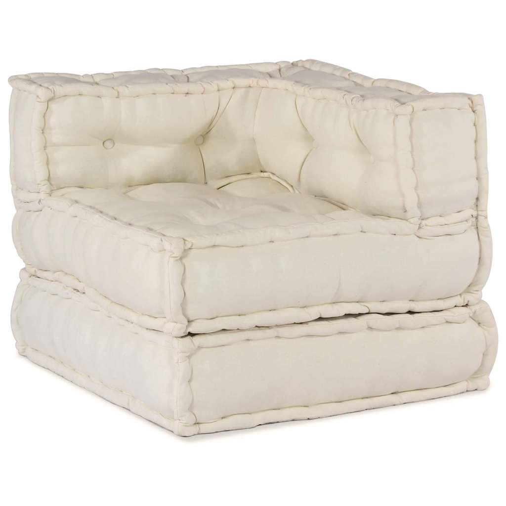 vidaXL Αρθρωτός Καναπές 3 pcs Κρεμ 70 x 70 x 56 εκ ύφασμα