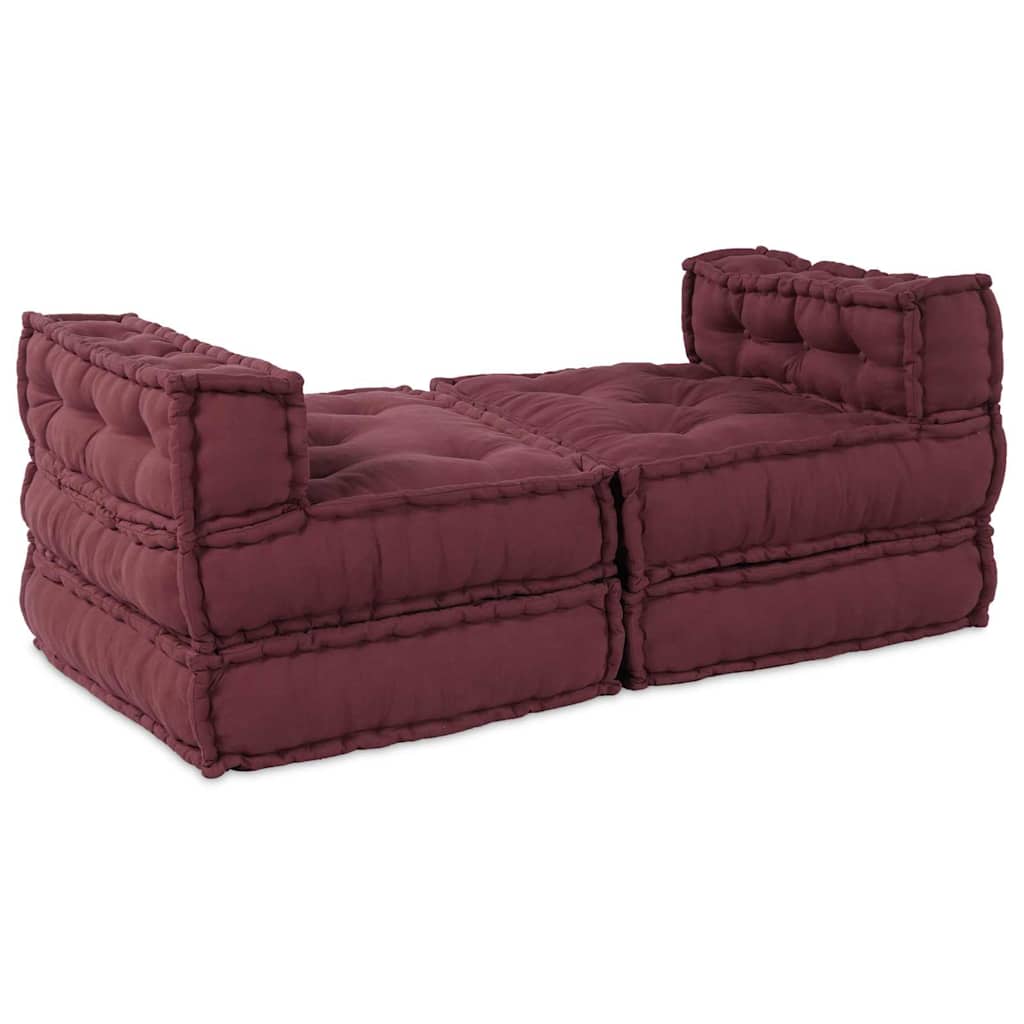 vidaXL Αρθρωτός Καναπές 4 pcs Καφετί 70 x 70 x 56 εκ ύφασμα