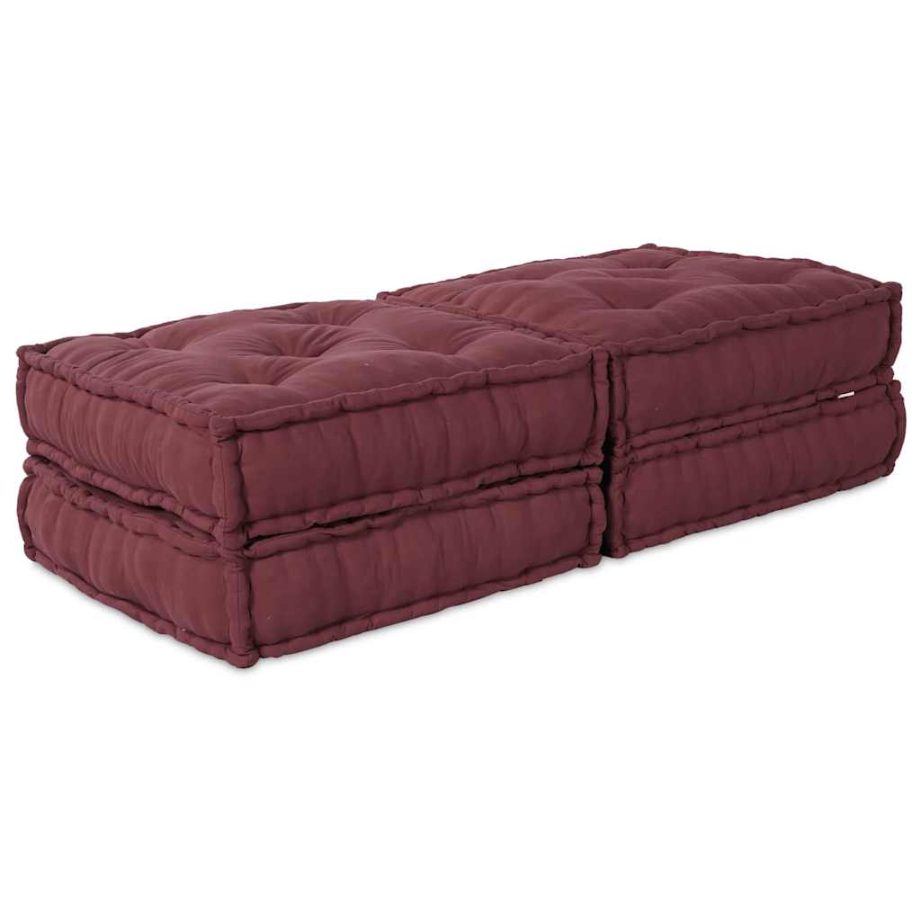 vidaXL Αρθρωτός Καναπές 2 pcs Καφετί 70 x 70 x 36 εκ ύφασμα