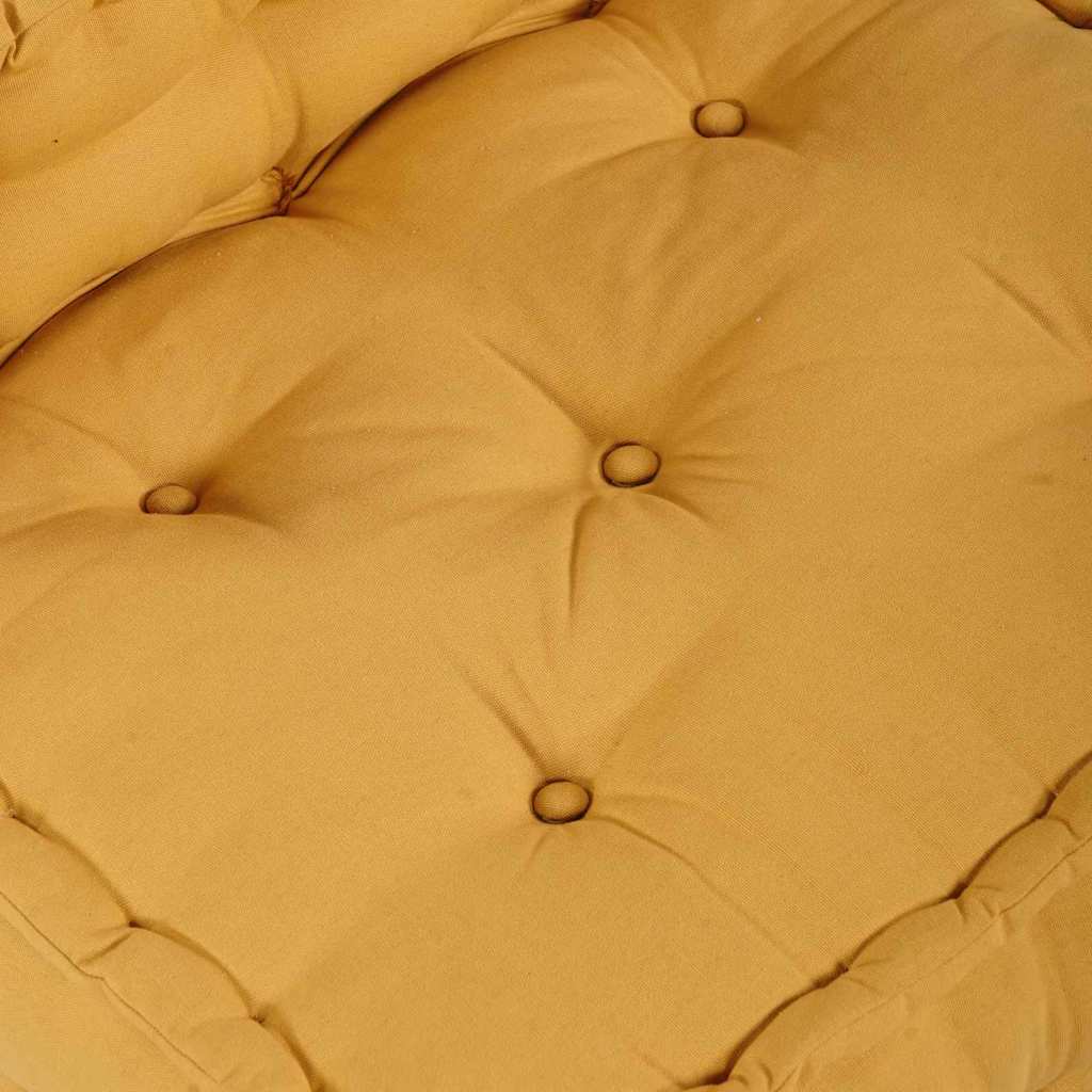 vidaXL Αρθρωτός Καναπές 4 pcs Κίτρινο 70 x 70 x 56 εκ ύφασμα