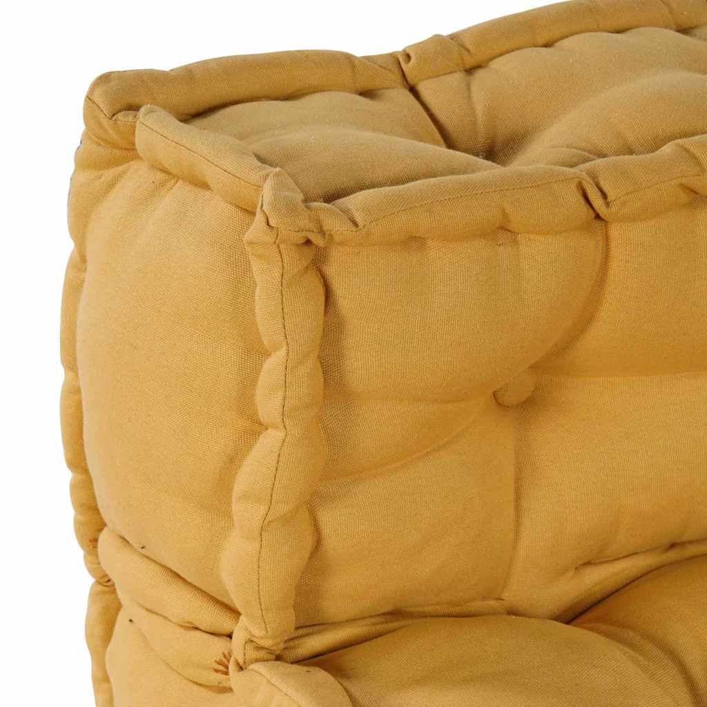 vidaXL Αρθρωτός Καναπές 4 pcs Κίτρινο 70 x 70 x 56 εκ ύφασμα
