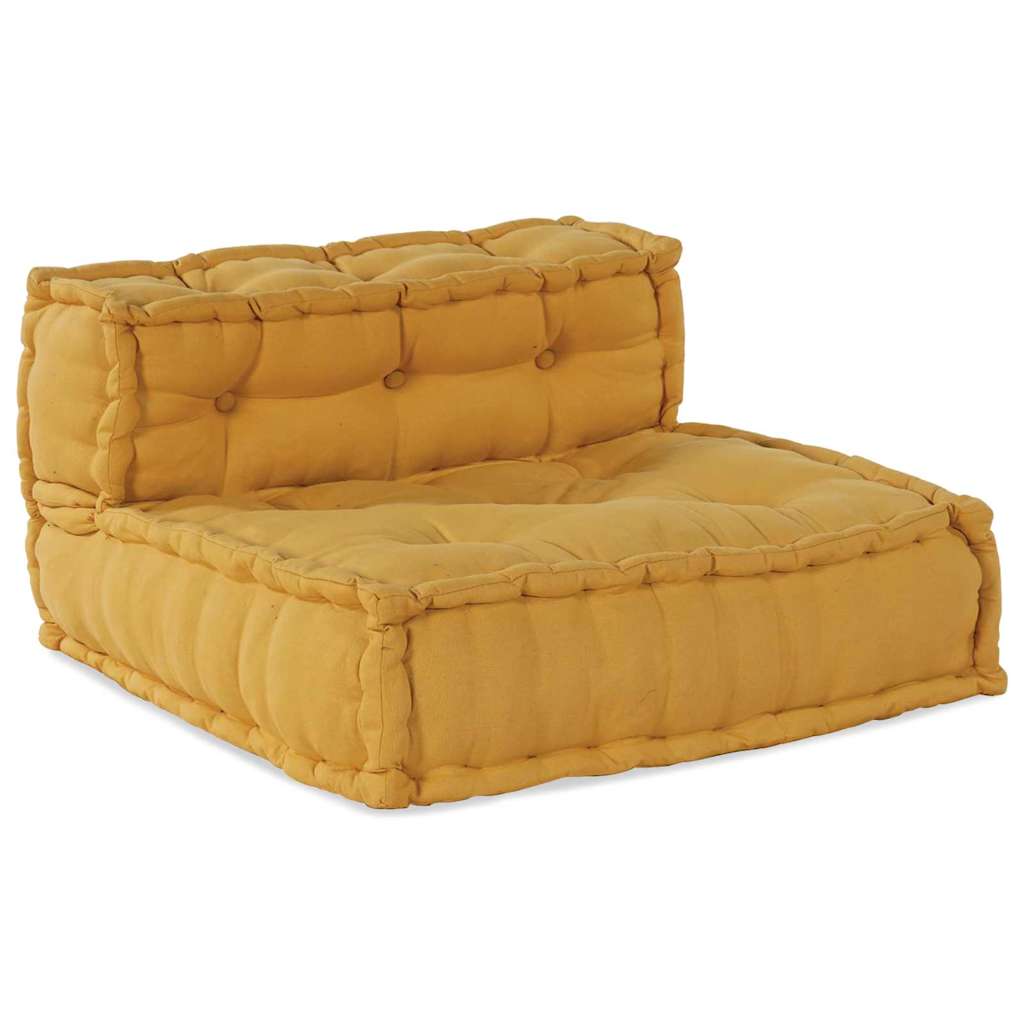 vidaXL Αρθρωτός Καναπές 4 pcs Κίτρινο 70 x 70 x 56 εκ ύφασμα